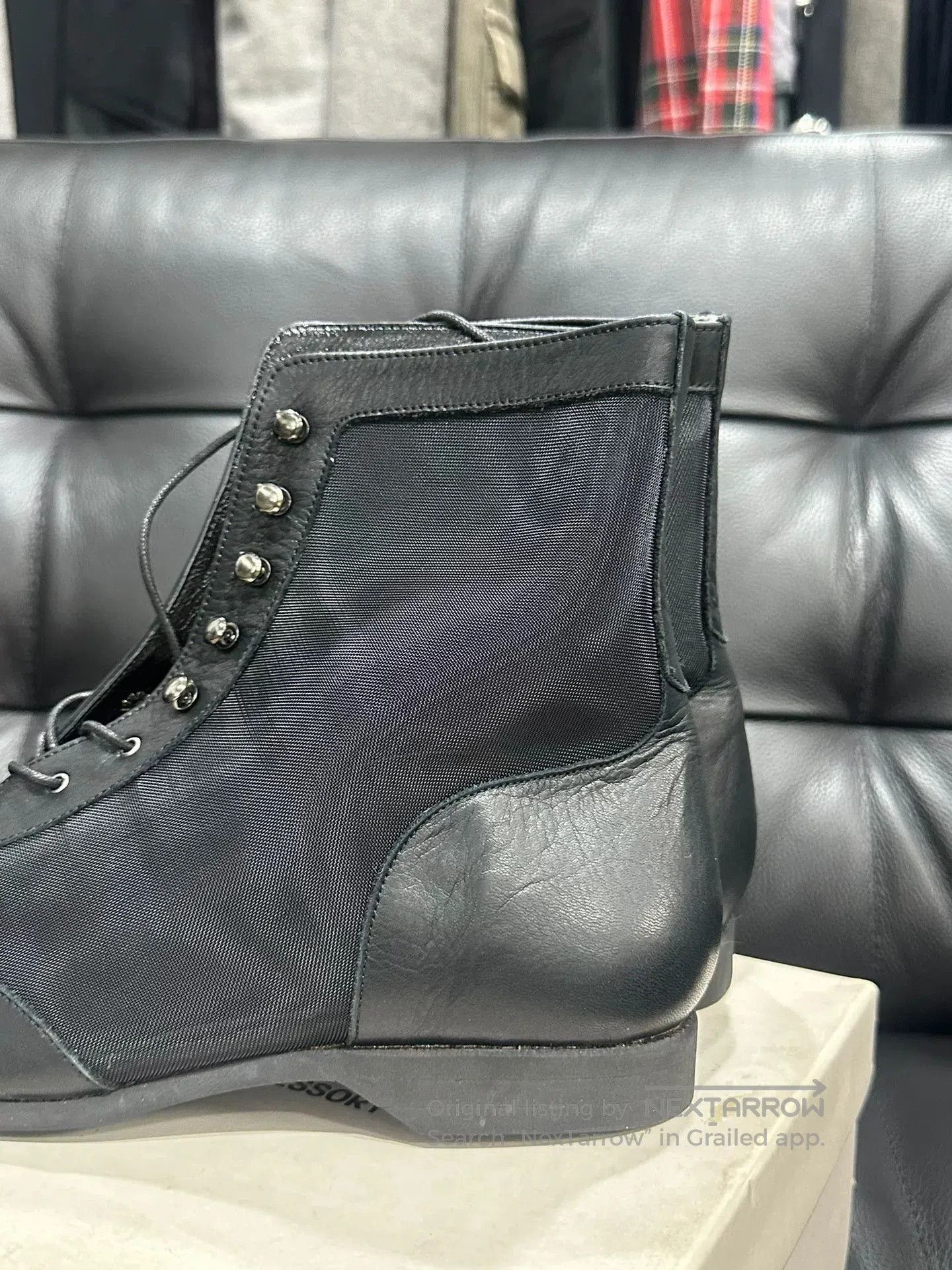 Issey Miyake issey miyake cowhide mesh ankle boots. Size US 6 / EU 39 - 3 Thumbnail