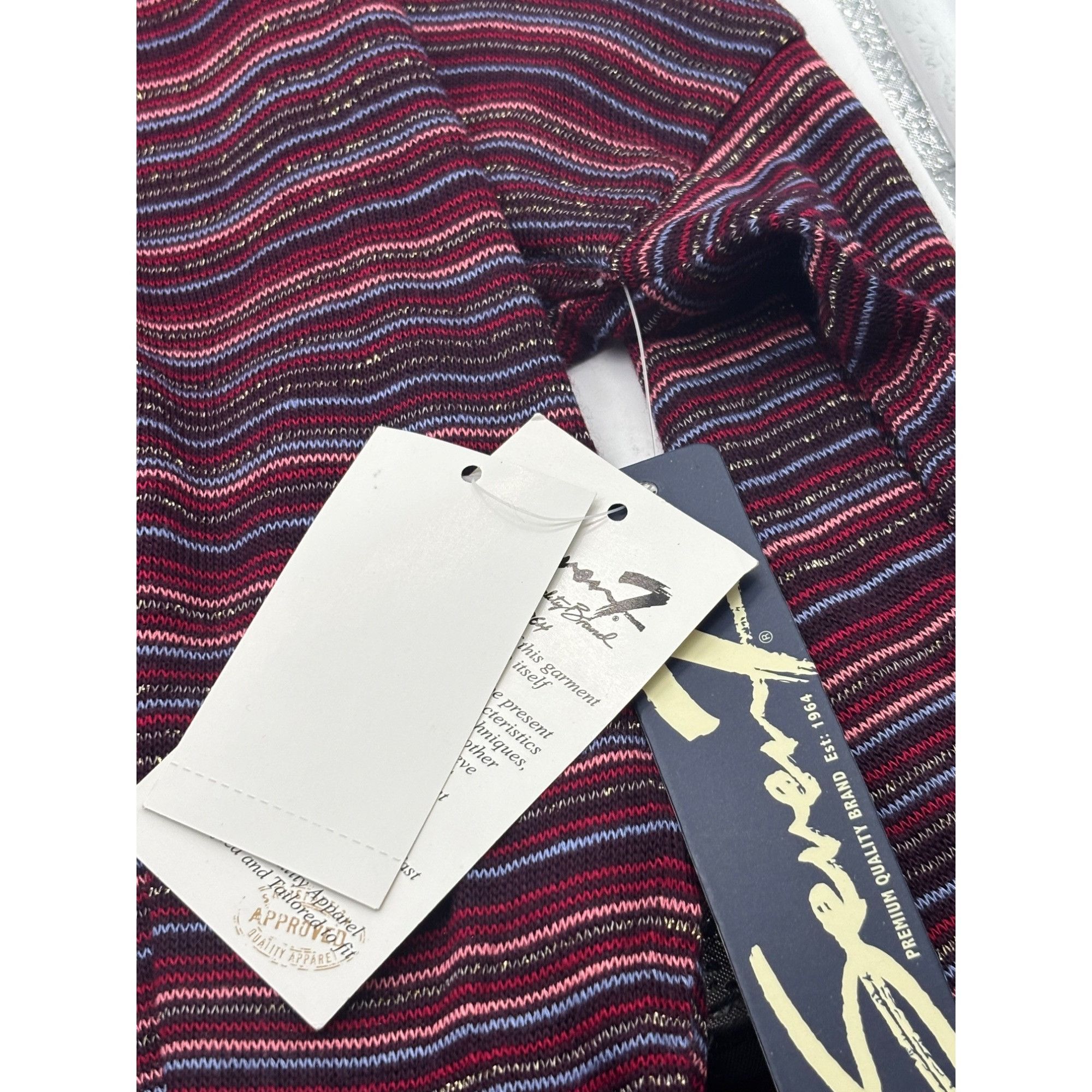 Other Seven7 Women’s Metallic Stripe, Cowl Neck, Dolman Sleeve To Size M / US 6-8 / IT 42-44 - 8 Thumbnail