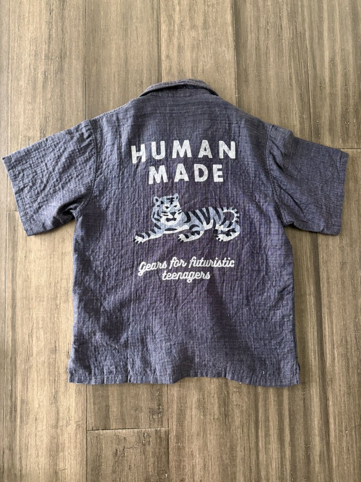 Human Made SS22 Chambray Gauze Aloha Shirt Navy M Size US M / EU 48-50 / 2 - 1 Thumbnail