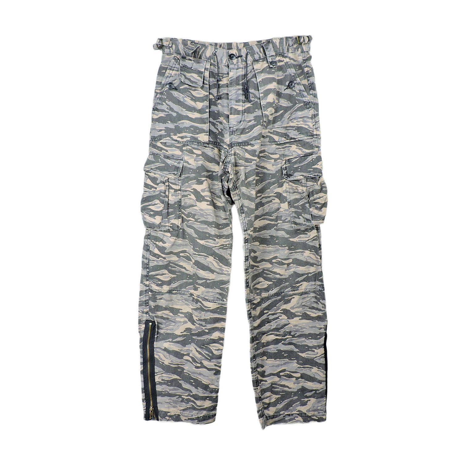 Japanese Brand MATHAWK UNION MADE TIGER STRIPES CARGO LONG PANTS Size US 32 / EU 48 - 1 Thumbnail
