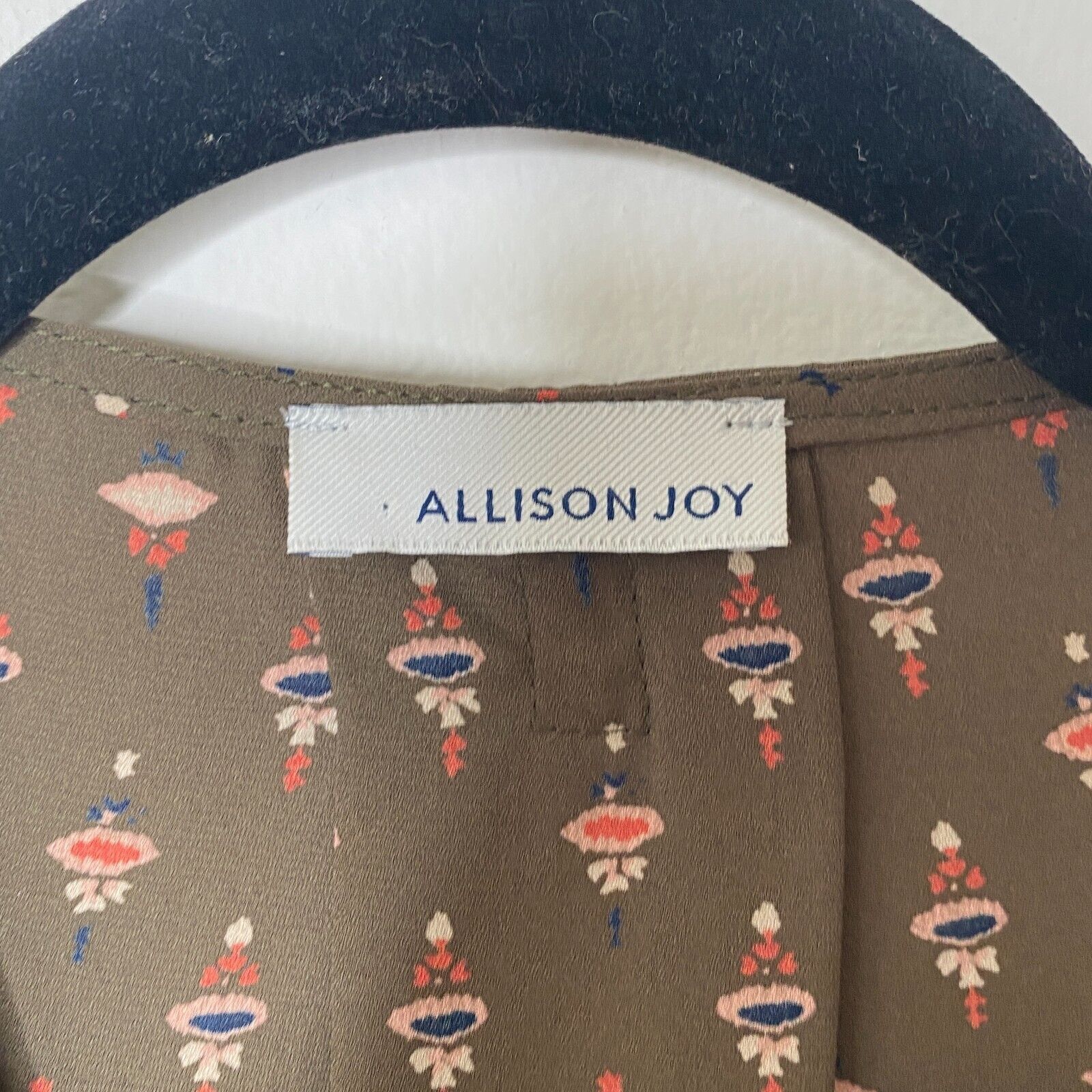 Other Alison Joy Faux-Wrap Brown Floral Long Sleeve Blouse XS Size XS / US 0-2 / IT 36-38 - 6 Thumbnail