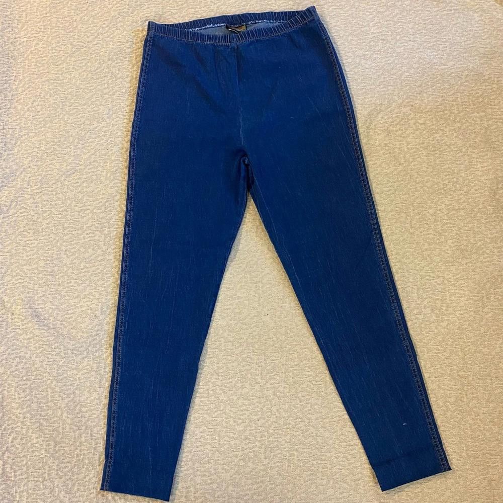 Designer Vintage blue denim stretch jeans Size 36" / US 14 / IT 50 - 1 Thumbnail