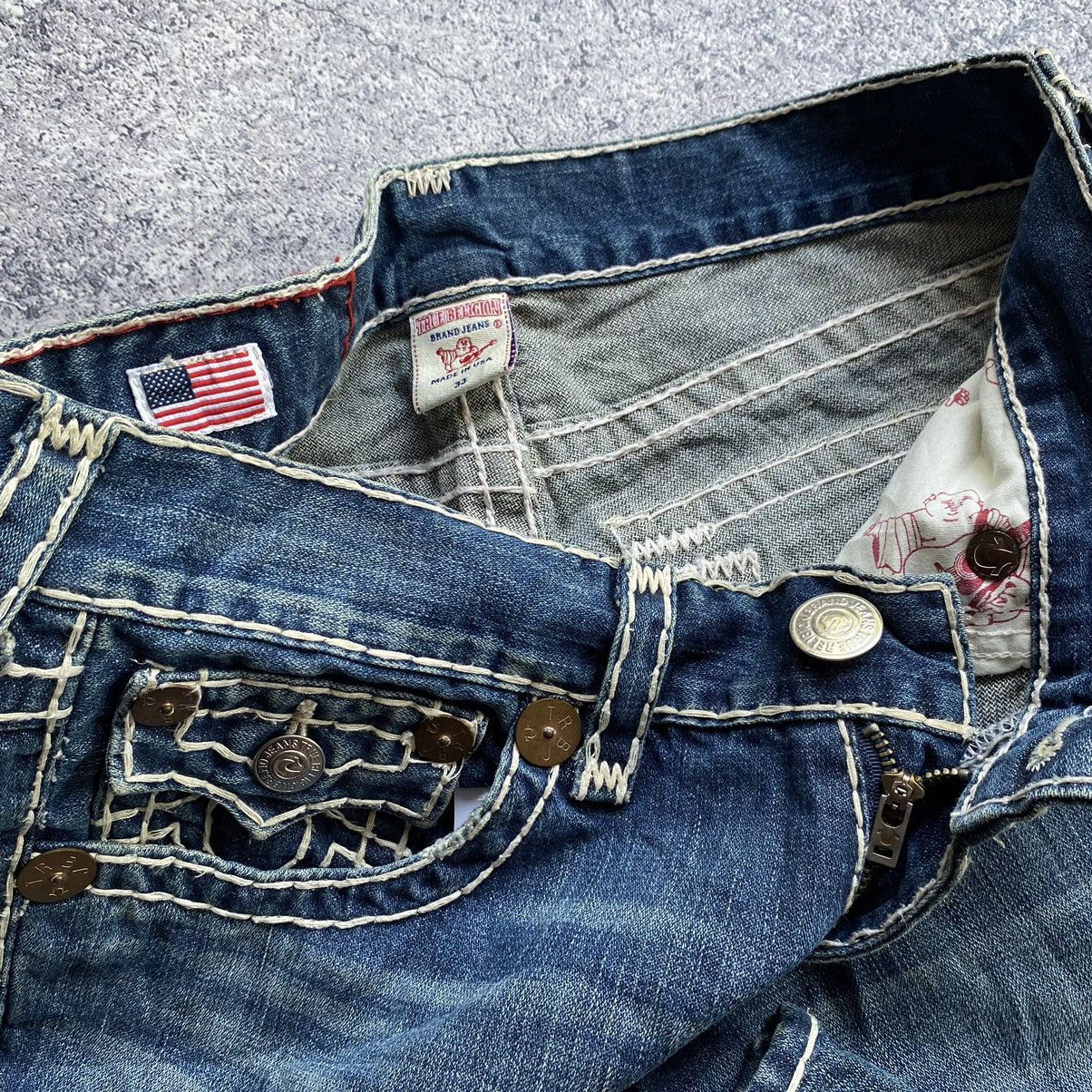 True Religion Flared🔥 TRUE RELIGION Vintage Denim Jeans Pants Size US 34 / EU 50 - 6 Thumbnail