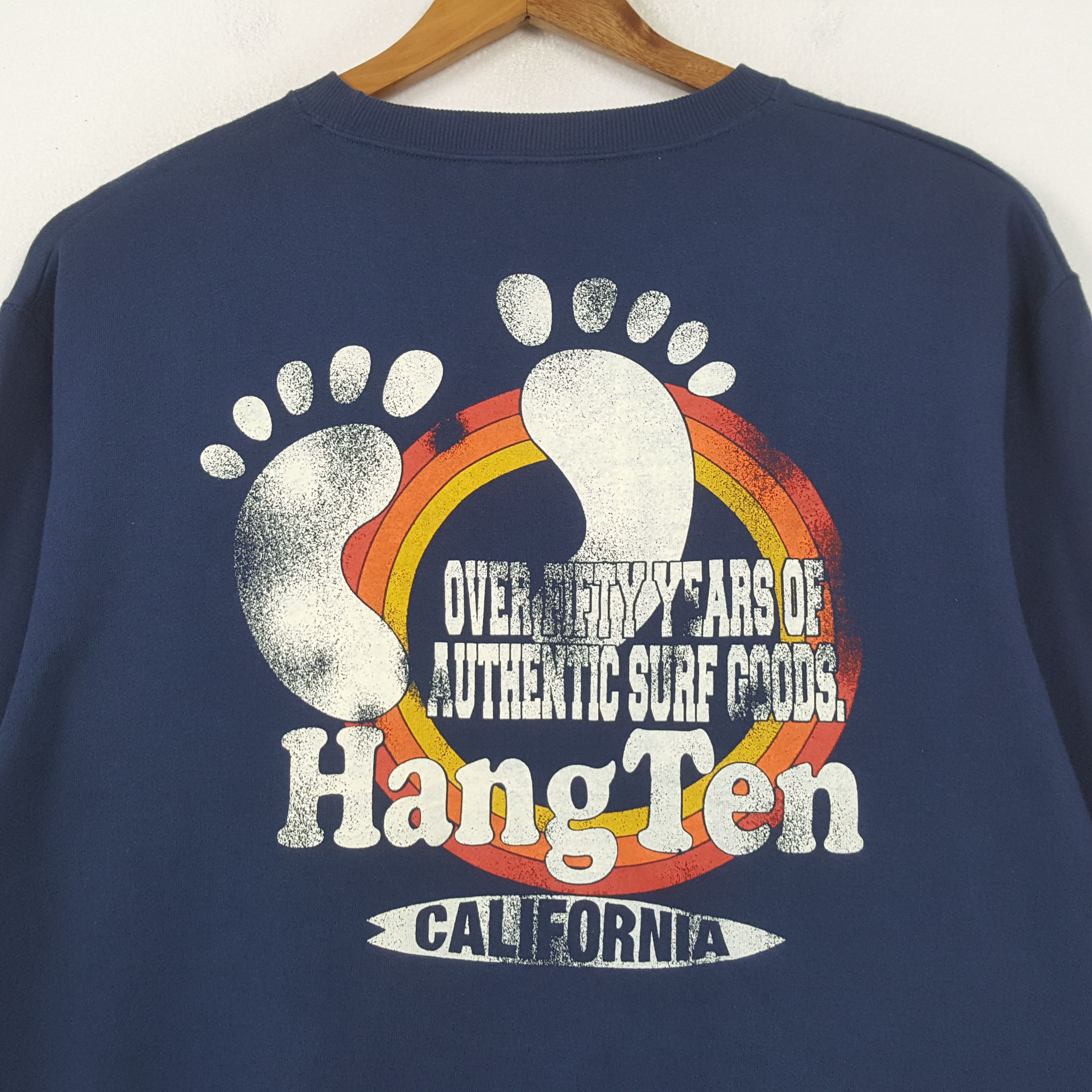 Designer × Hang Ten × Vintage Vintage HANG TEN CALIFORNIA Surfing Style Sweatshirt C296N6 Size US XL / EU 56 / 4 - 2 Thumbnail