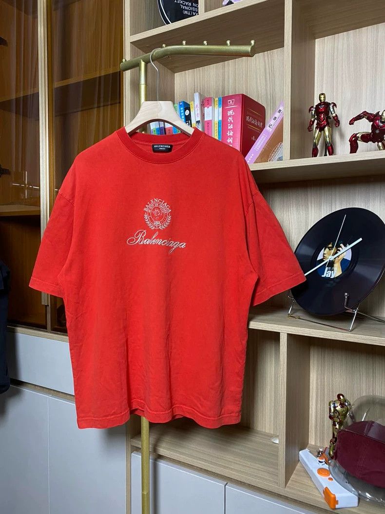 Balenciaga Balenciaga Qixi Limited Embroidered Logo Tee - dmc Size US M / EU 48-50 / 2 - 1 Thumbnail