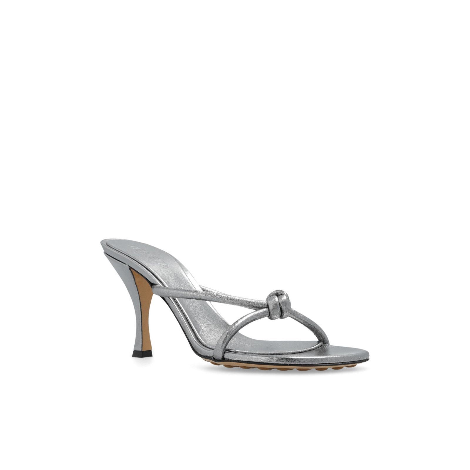 Bottega Veneta BOTTEGA VENETA Blink Silver Mules New & Authentic (Women's s Size US 5 / IT 35 - 3 Thumbnail