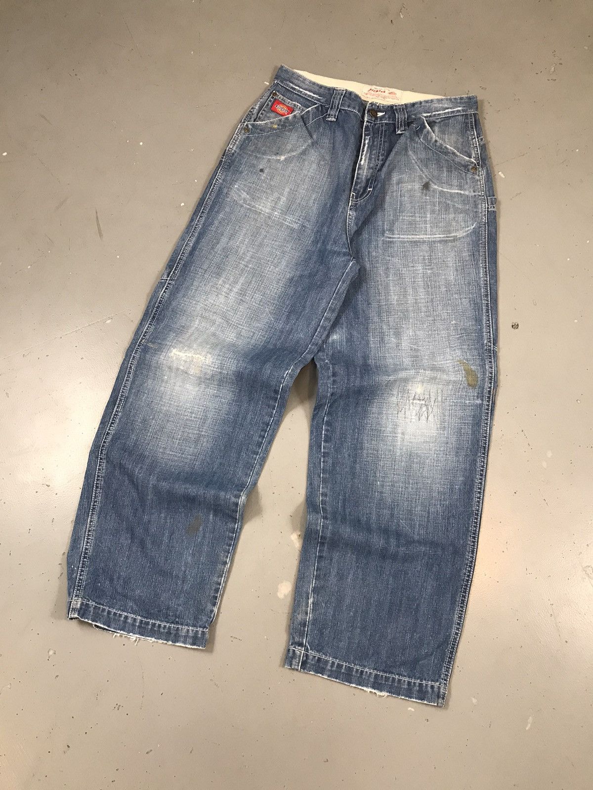Dickies × Vintage Vintage Dickies big baddy big pocket embroidered denim Size US 31 - 3 Thumbnail