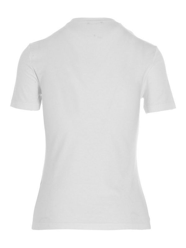 Versace o1y0226 Logo Crewneck T-Shirt in White Size S / US 4 / IT 40 - 2 Thumbnail