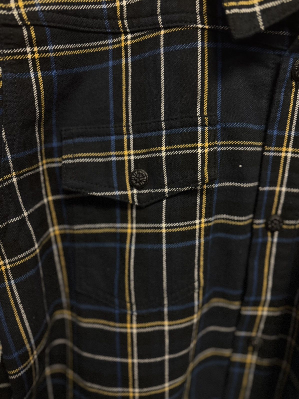 Off-White Off White Flannel Size XL Button Up Blue Yellow Size US XL / EU 56 / 4 - 8 Thumbnail