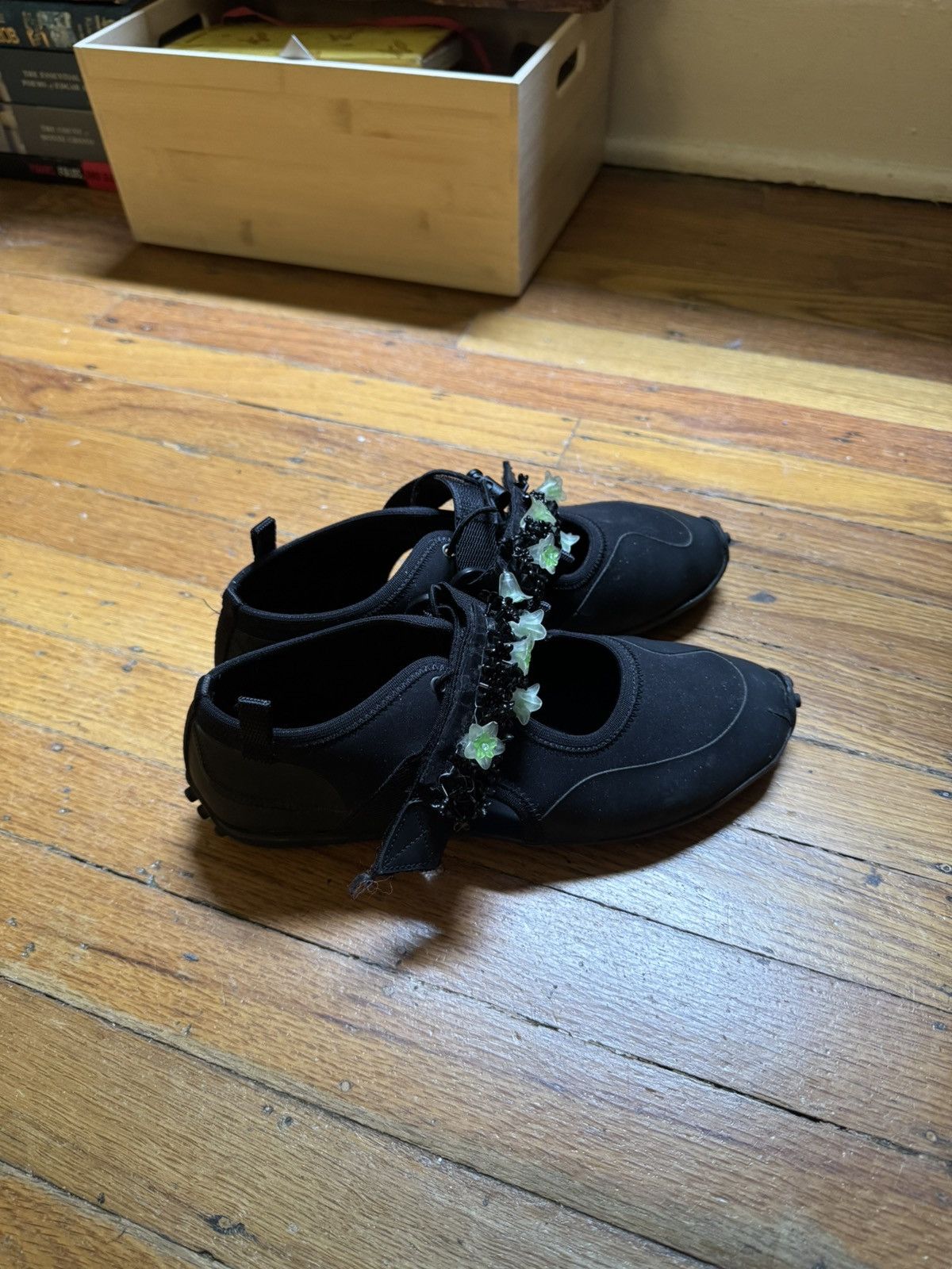 Cecilie Bahnsen Cecilie Bahnsen Sara Embellished Nylon Flat Size US 6 / IT 36 - 1 Thumbnail