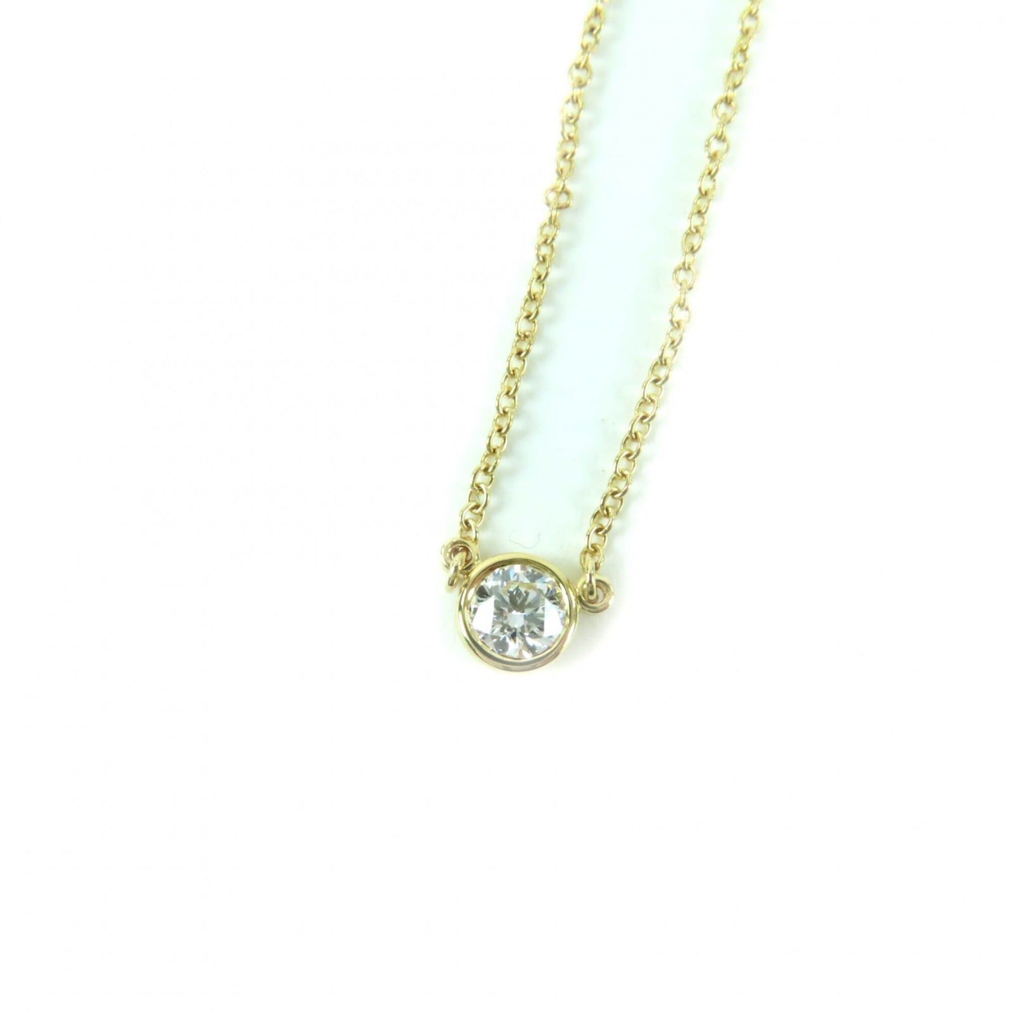 Tiffany & Co. TIFFANY&Co. Tiffany & Co. Elsa Peretti 750 (YG) By the Yard 1P Diamond Necklace, 0.22ct Diamond, G VVS2, 3EX, NONE, 36203625, Gold, Box Case Included, Total Weight 1.93g, Women's. Size ONE SIZE - 1 Thumbnail