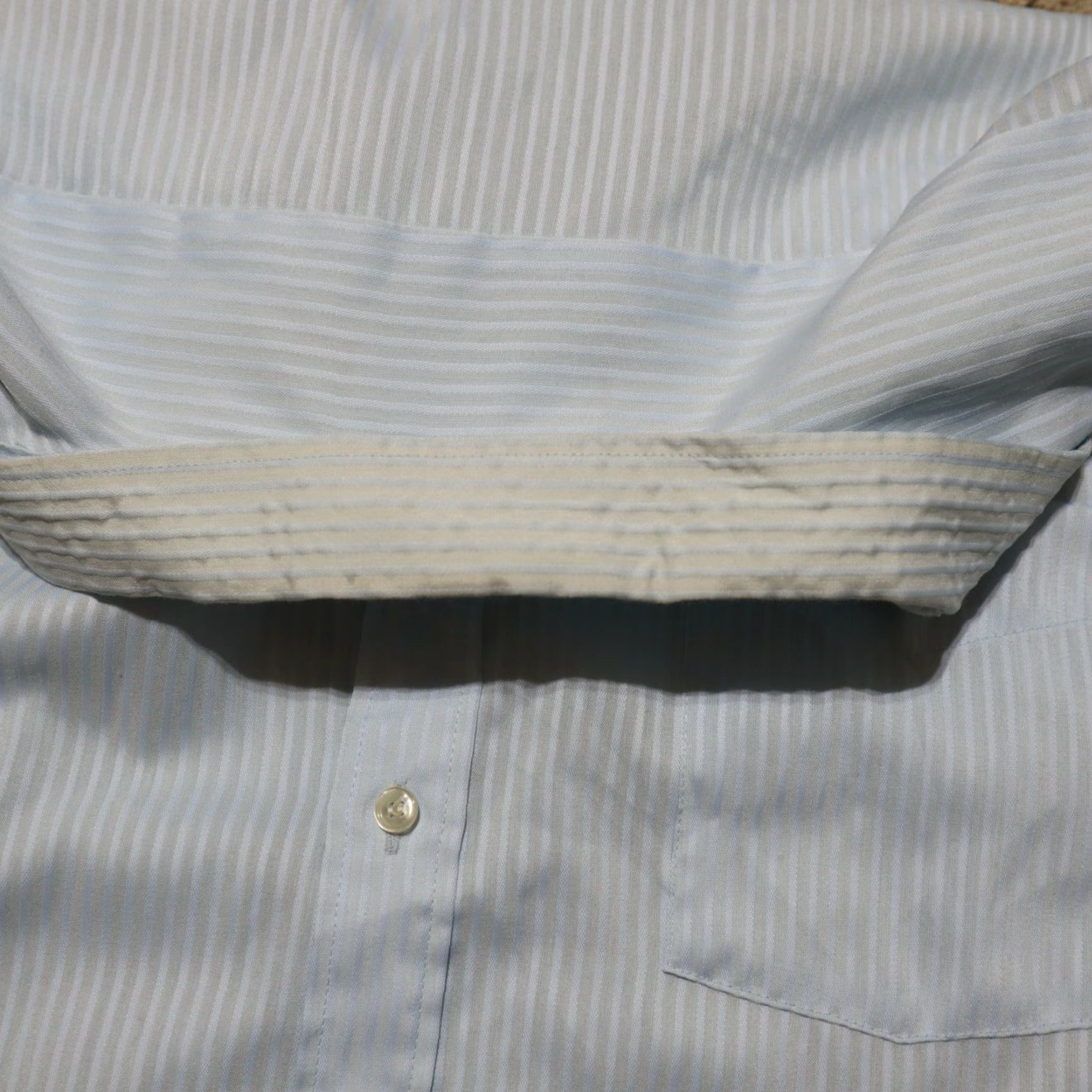 Vintage Andhurst Shirt Mens XL Blue Stripes Button-Down Long Sleeve 80s 90s Casual Travel Size US XL / EU 56 / 4 - 7 Thumbnail