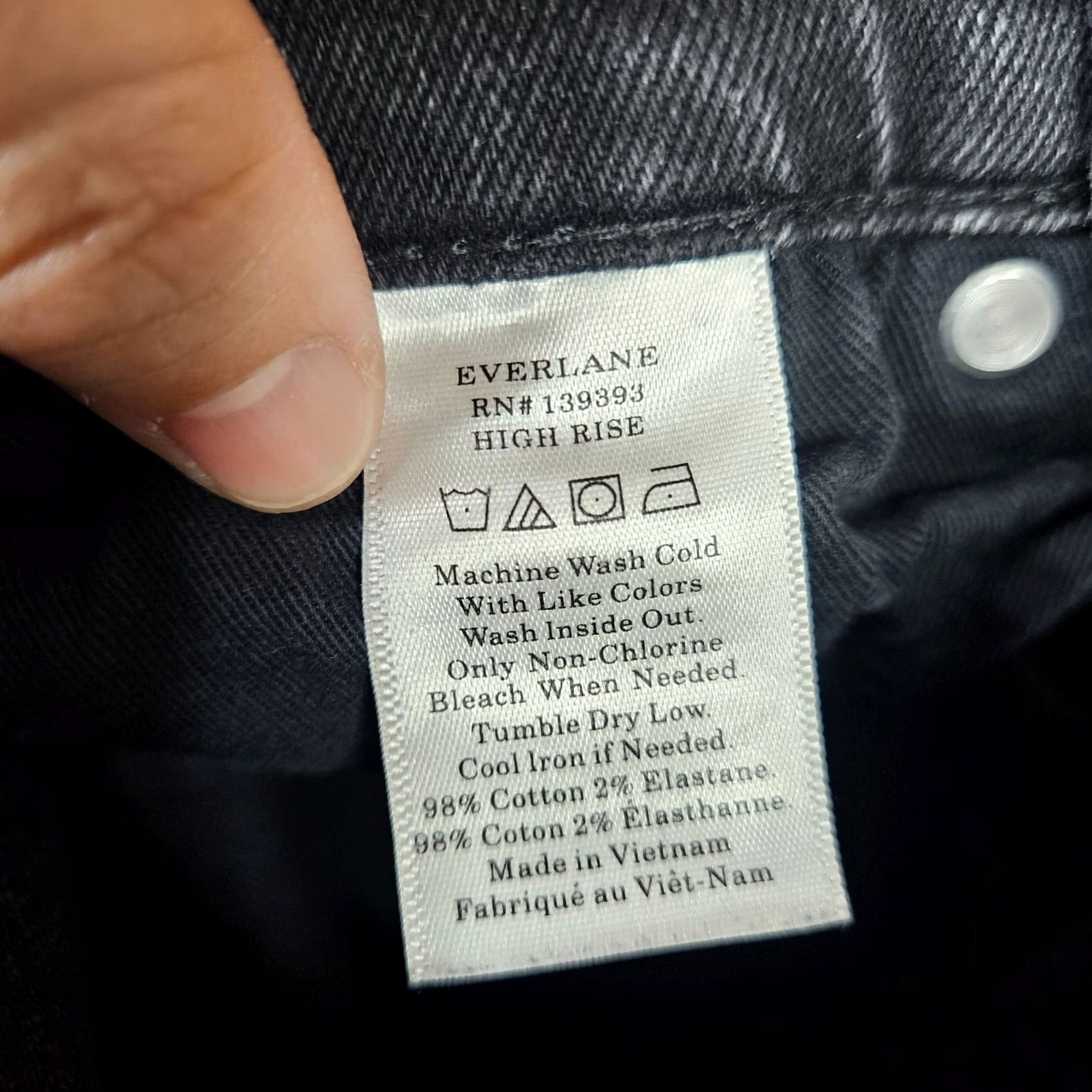 Everlane Everlane Dark Wash Skinny Jeans Size 24 Women's Cotton Elastane Denim Vintage? No Size 42" / US 20 - 4 Thumbnail