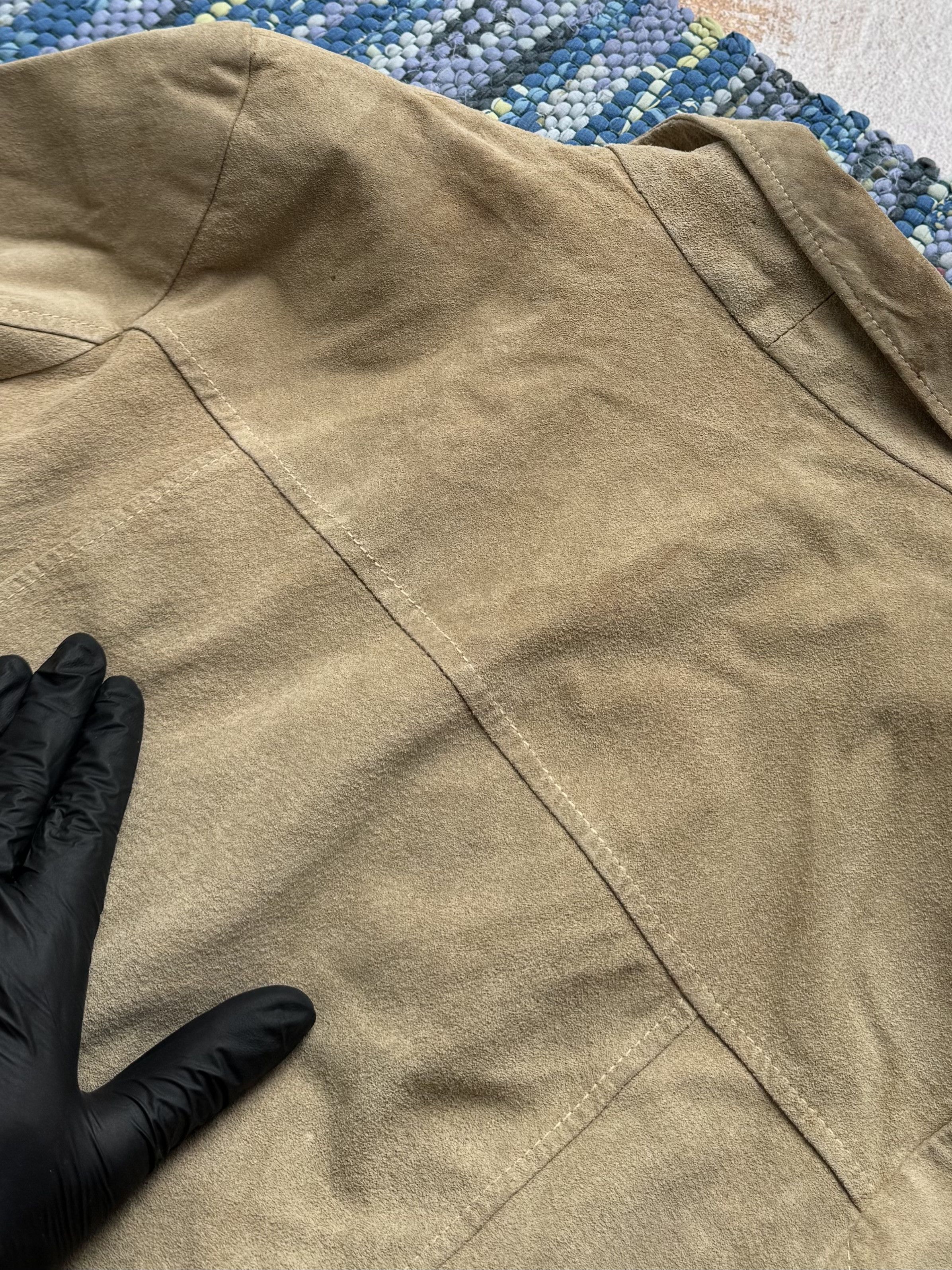 Vintage Vintage Real Pig Suede Jacket With Belt A8(V1)D15 Size L / US 10 / IT 46 - 24 Thumbnail