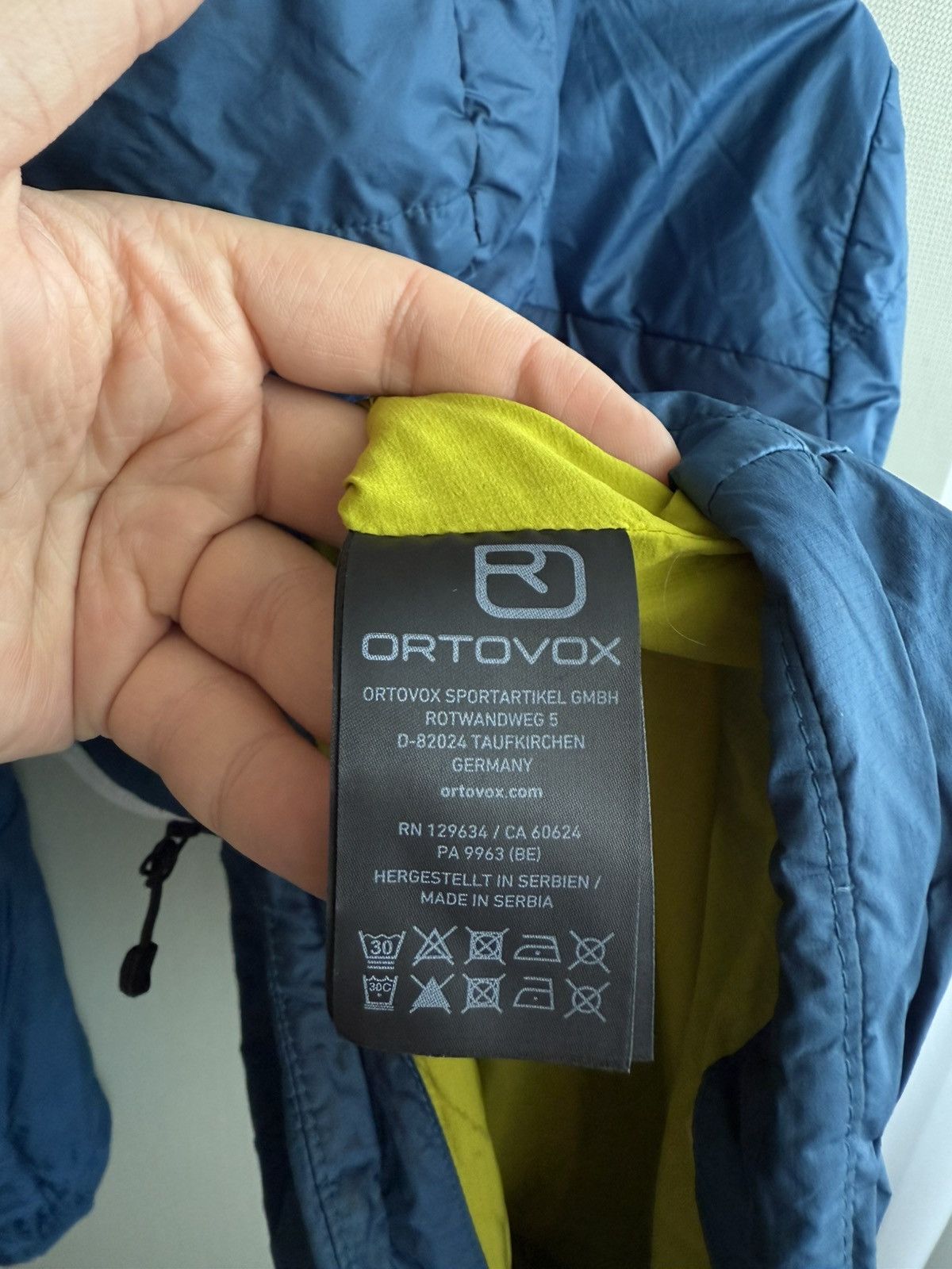 ORTOVOX Ortovox Blue Swisswool Zip Hooded Windbreaker Jacket Light Size US S / EU 44-46 / 1 - 10 Thumbnail