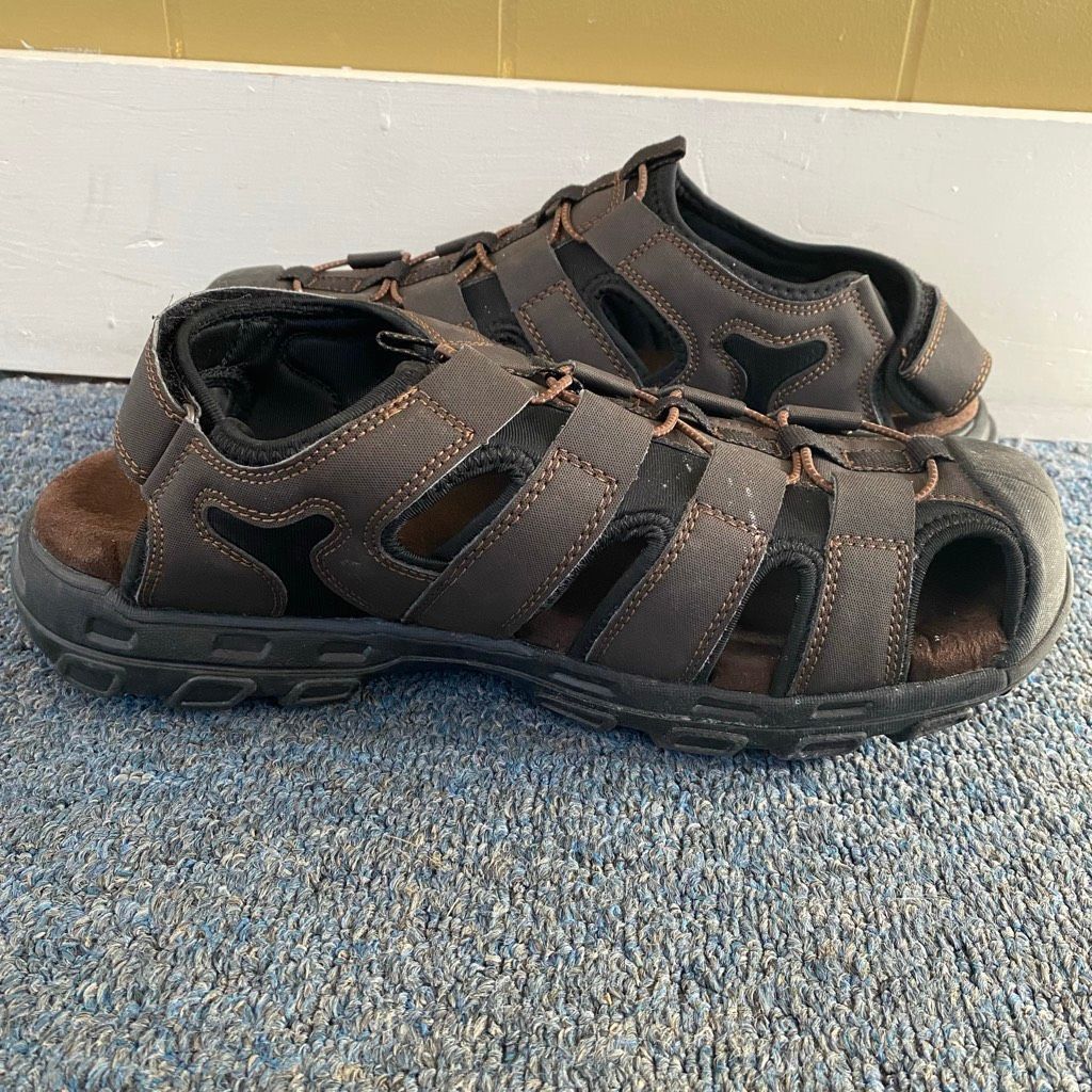 SKECHERS Skechers men 11 extra wide fit slip on sandals w/adjustable Size US 11 / EU 44 - 5 Thumbnail