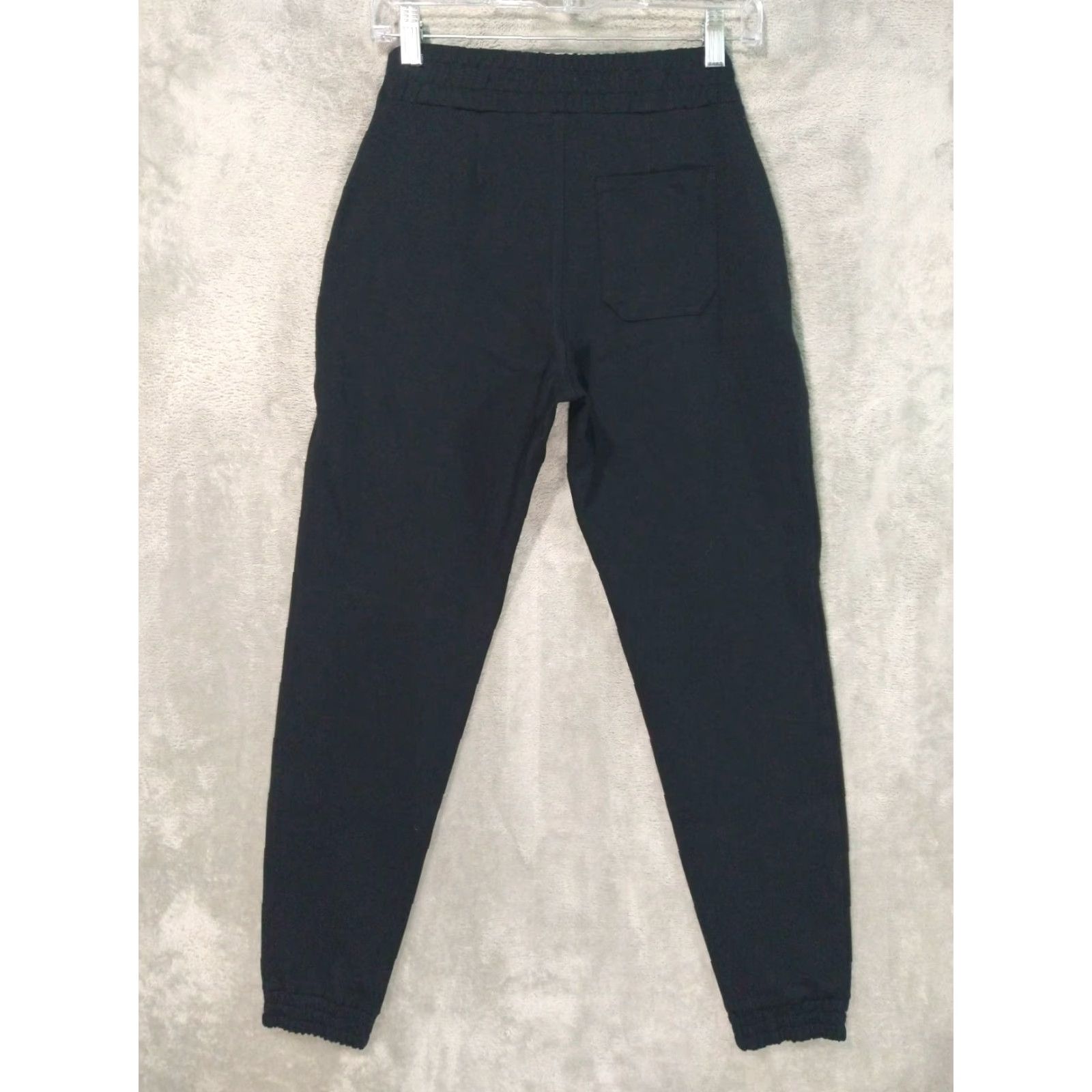 Spanx SPANX Womens Joggers Small Black Active Stretch Pants Tapered Casual Size 28" / US 6 / IT 42 - 2 Thumbnail