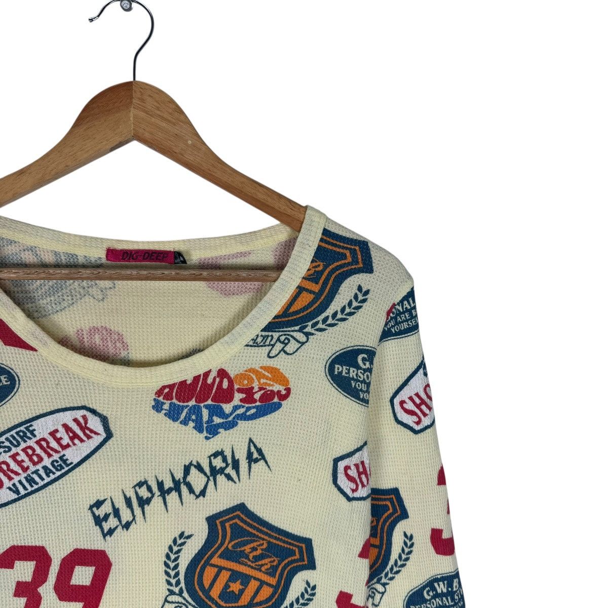 Dig Deep ☀️DIG DEEP OVER PRINT LONG SLEEVE LIKE HYSTERIC GLAMOUR Size M / US 6-8 / IT 42-44 - 4 Thumbnail