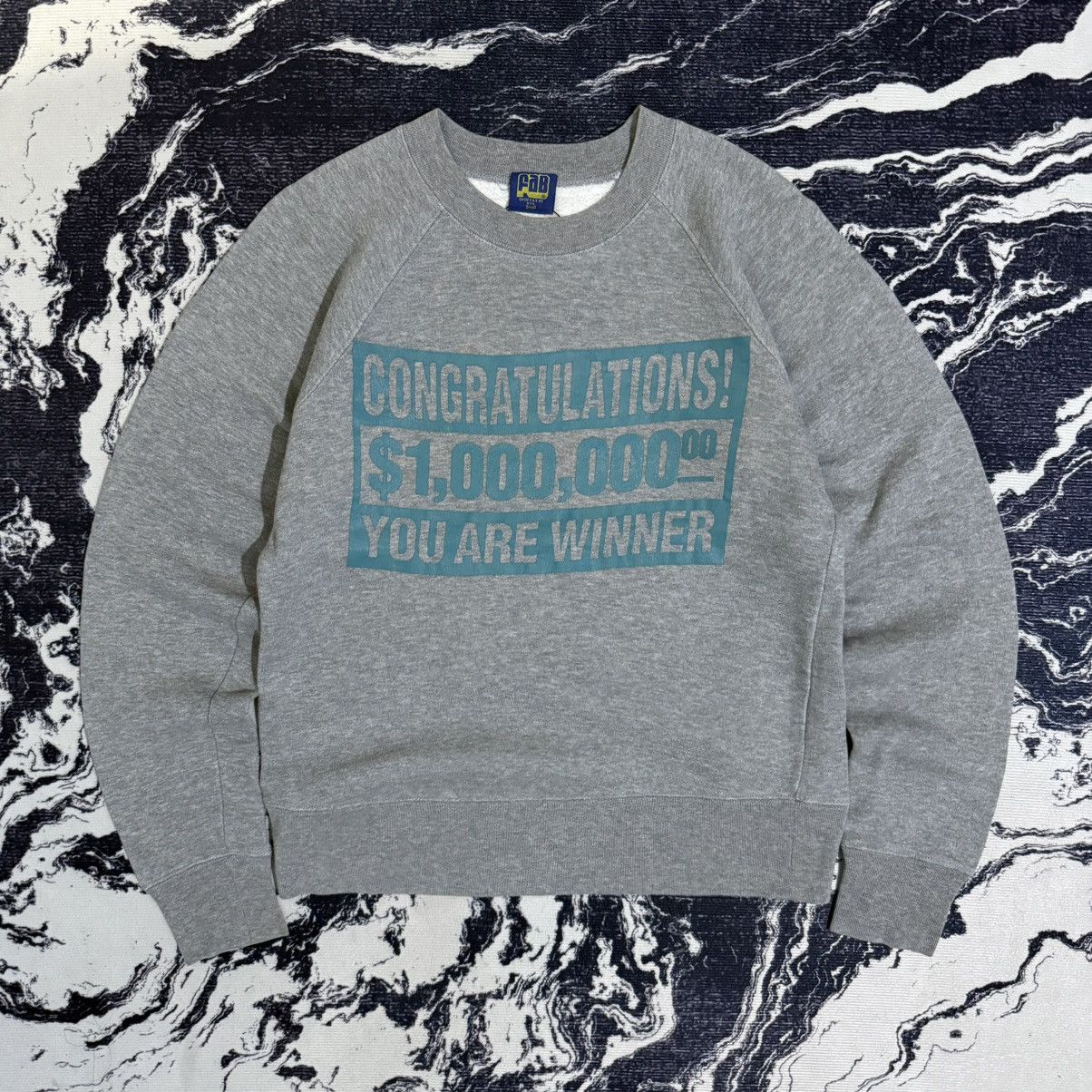 Vintage Vintage FAB "$1.000.000" Sweatshirt Size US S / EU 44-46 / 1 - 1 Thumbnail
