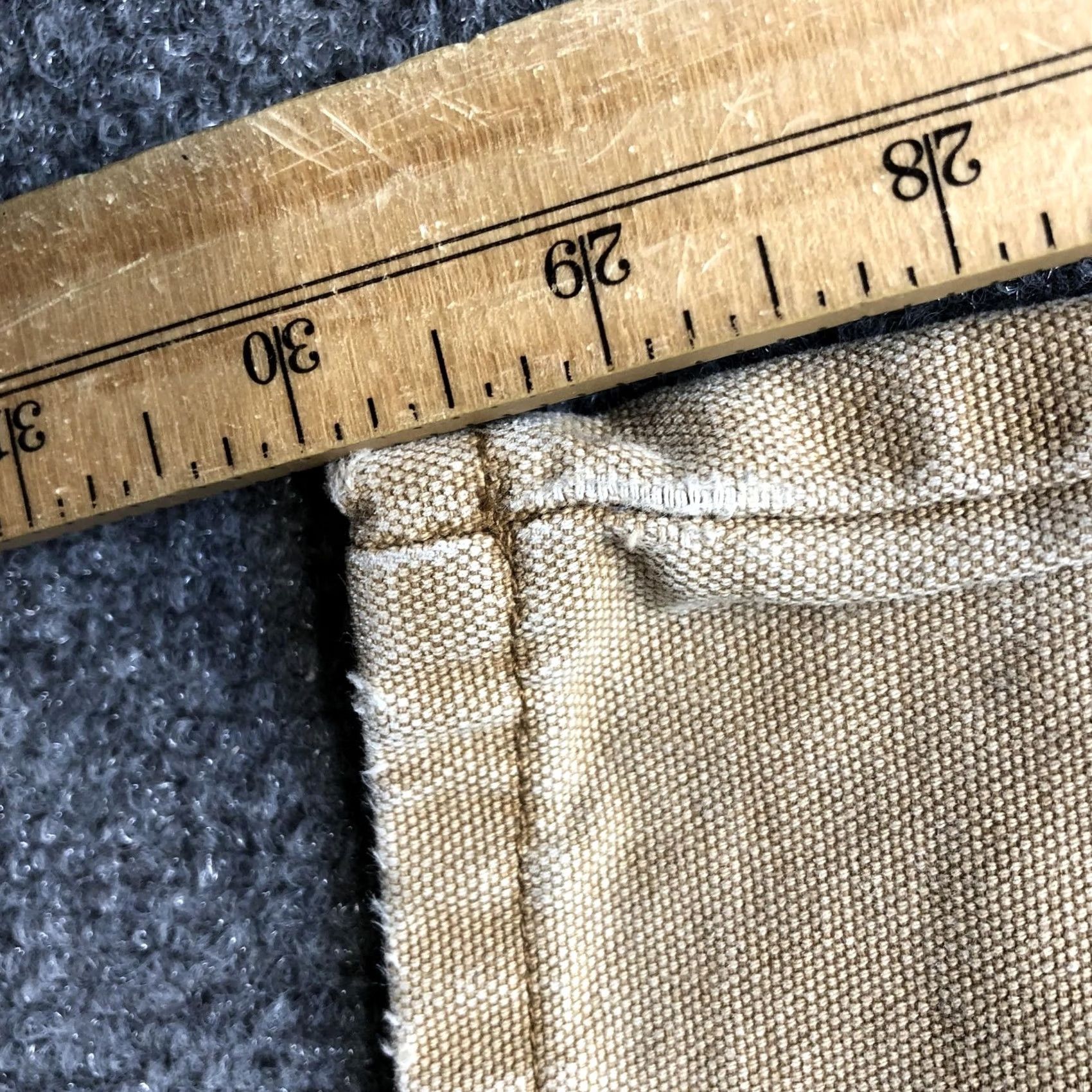 Dickies Dickies Pants Mens 38x30 Beige Canvas Carpenter Workwear Relaxed Fit Pockets 5-Pocket Design Size US 38 / EU 54 - 3 Thumbnail