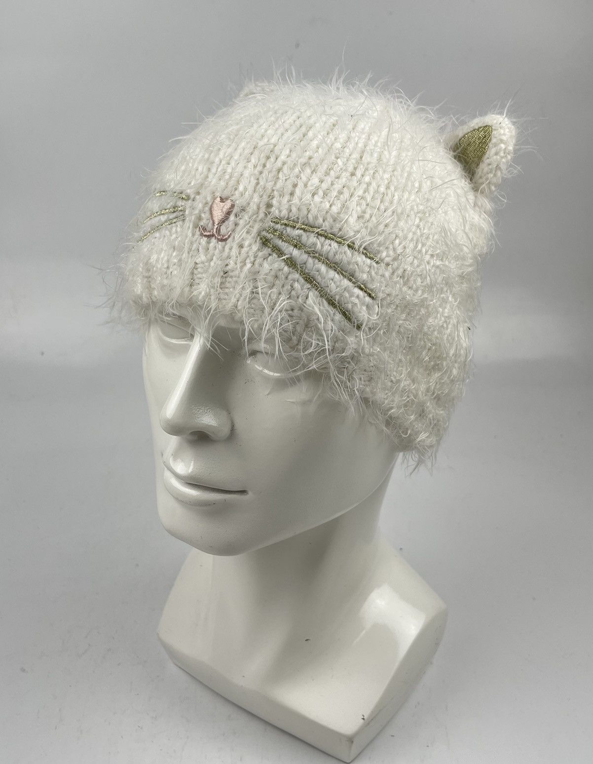 H&M × Japanese Brand h&m cute cat face beanie tc35 Size ONE SIZE - 1 Thumbnail