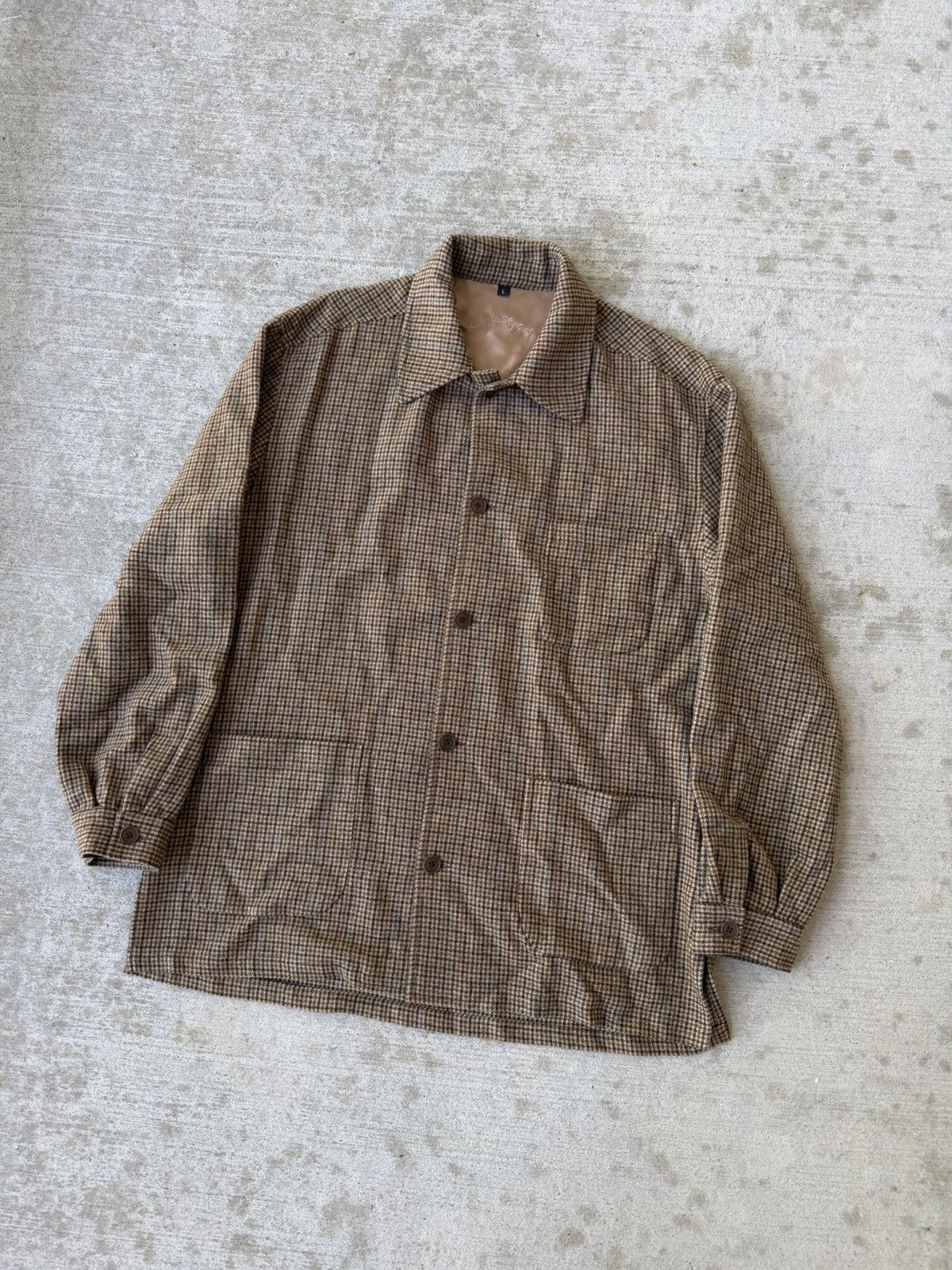 Joseph C Joseph NYC Wool Herringbone Overshirt Chore Made in USA Size US L / EU 52-54 / 3 - 8 Thumbnail