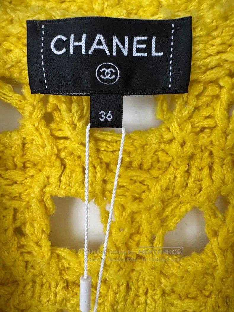 Chanel Chanel Early Spring Series Yellow Hollow Coat Size XS / US 0-2 / IT 36-38 - 3 Thumbnail