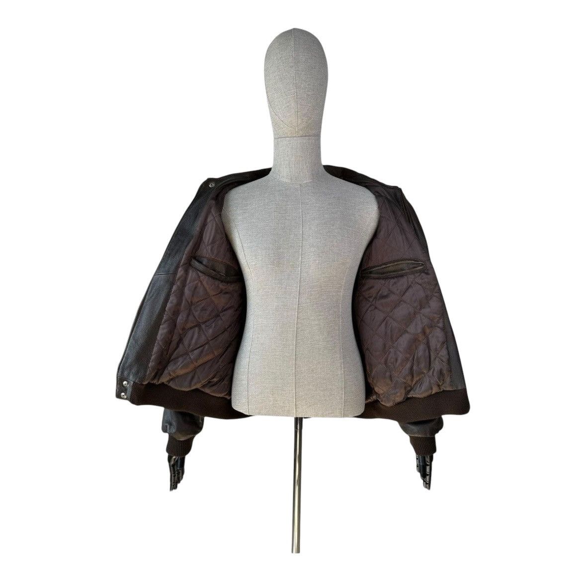 Vintage Vintage A-2 Flyers Leather Bomber Jacket Air Force Size US XL / EU 56 / 4 - 4 Thumbnail