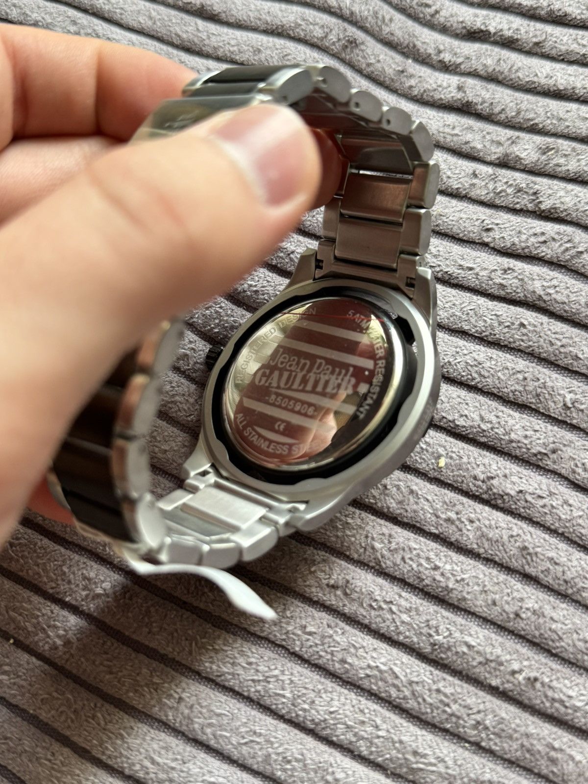Jean Paul Gaultier Jean Paul Gaultier Archive Black Silver Man Watch Grail JPG Size ONE SIZE - 6 Thumbnail
