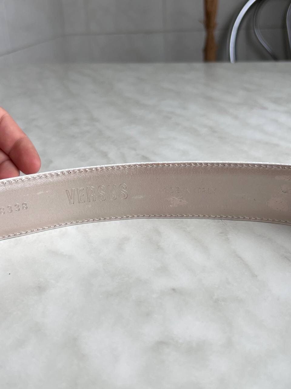 Versus Versace Versus Versace leather Buckle logo belt vintage Italy luxury Size ONE SIZE - 8 Thumbnail