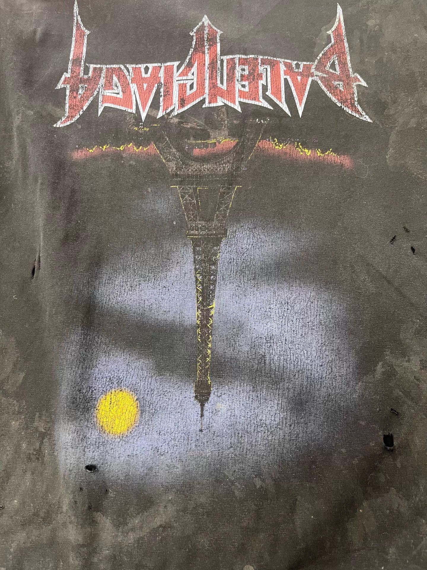 Balenciaga Balenciaga logo print unisex black oversized short tee 2 Size US M / EU 48-50 / 2 - 3 Thumbnail