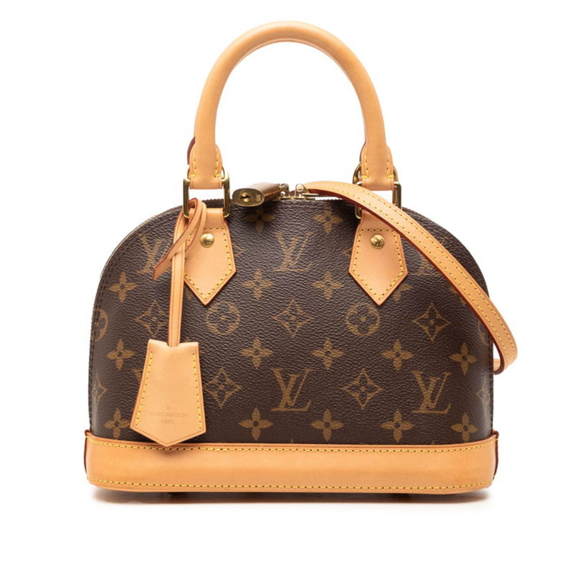 Louis Vuitton Louis Vuitton Monogram Alma BB Shoulder Bag/Handbag 2-Way M46990 Brown Leather Women's LOUIS VUITTON Size ONE SIZE - 1 Thumbnail