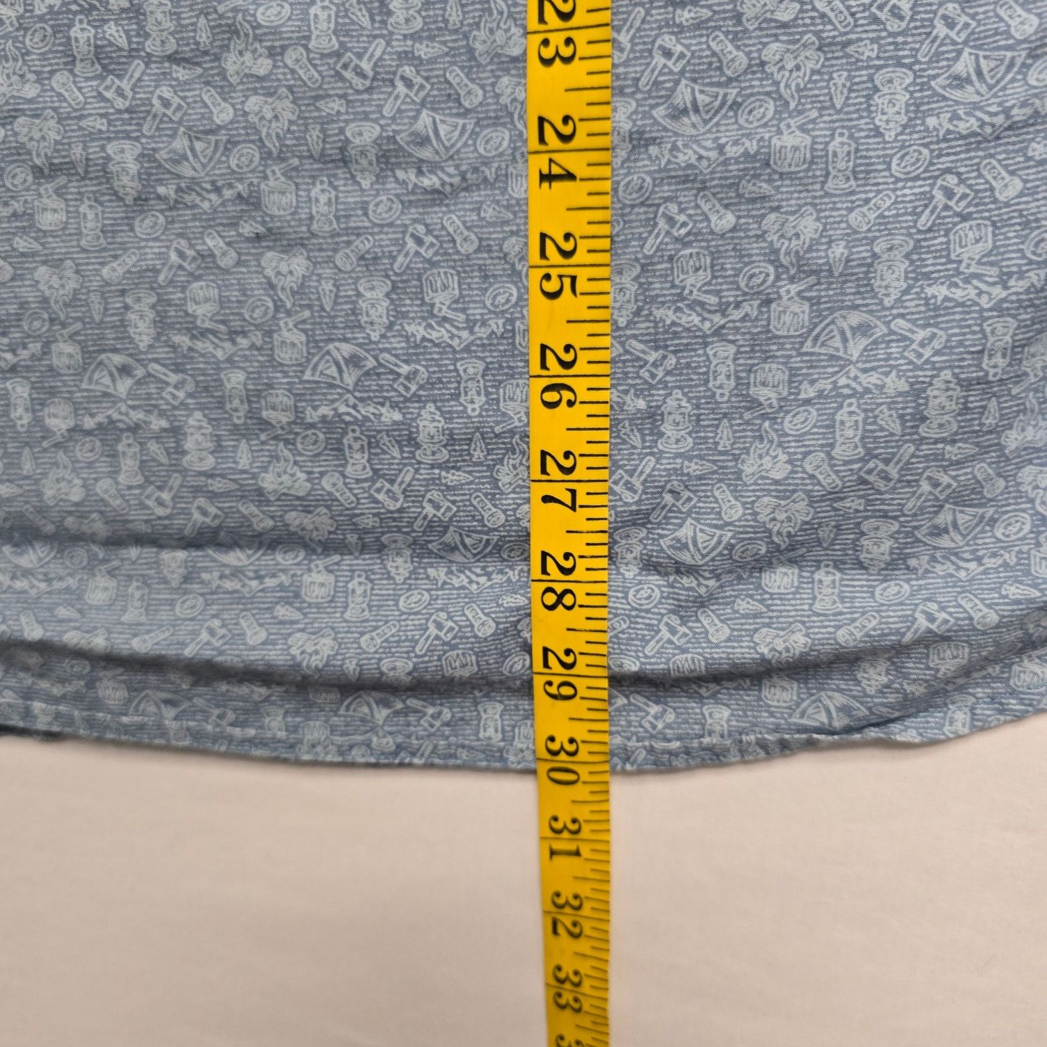 Columbia Columbia Shirt Blue L Short Sleeve Camping Print Button Up Size US L / EU 52-54 / 3 - 8 Thumbnail