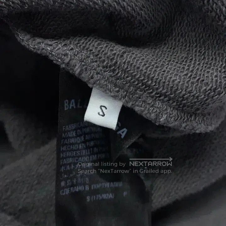 Balenciaga Balenciaga FW22 Logo Grey Long Sleeve Hoodie. Size US S / EU 44-46 / 1 - 5 Thumbnail