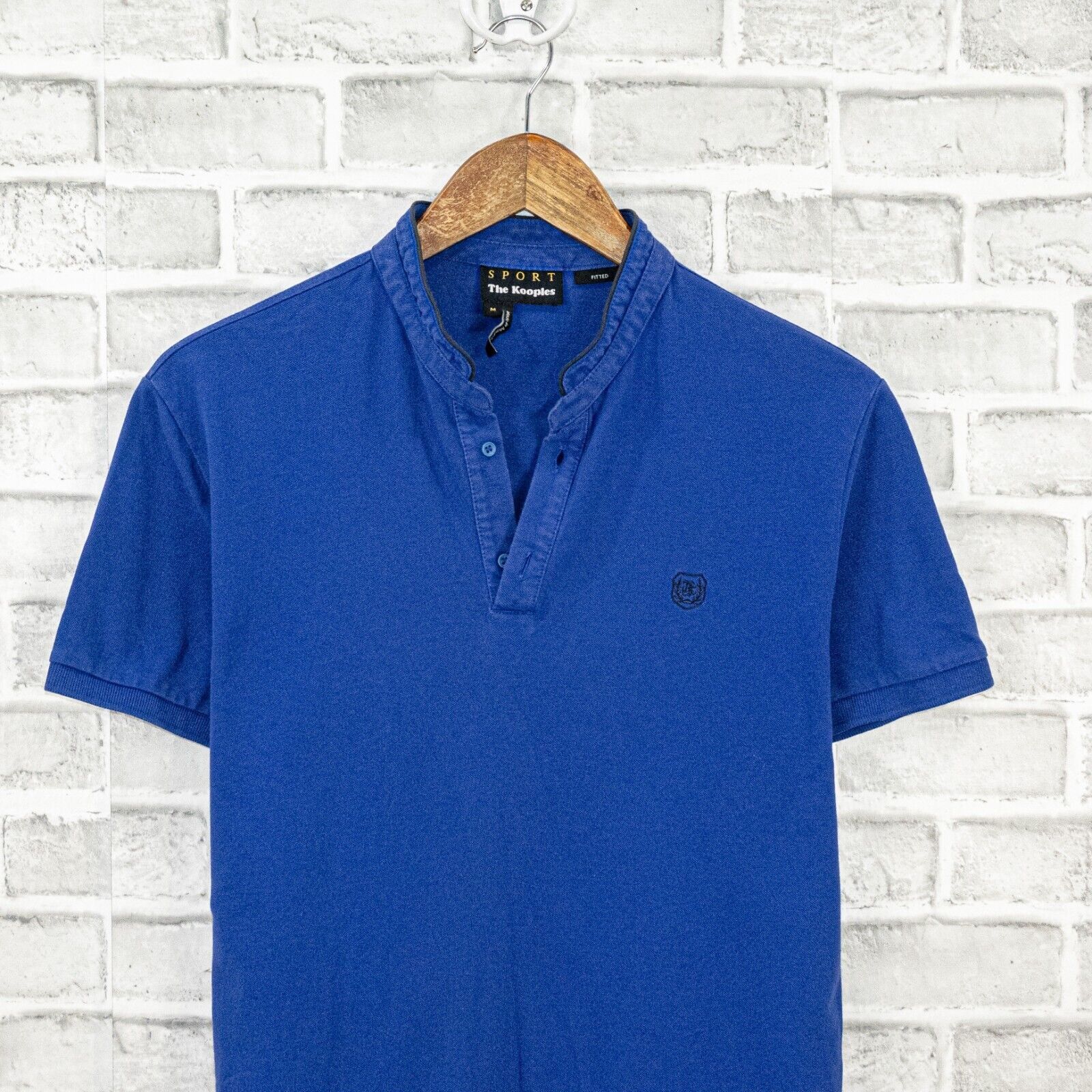 The Kooples The Kooples Sport Fitted Officer collar Polo Shirt in Blue Size US M / EU 48-50 / 2 - 2 Thumbnail