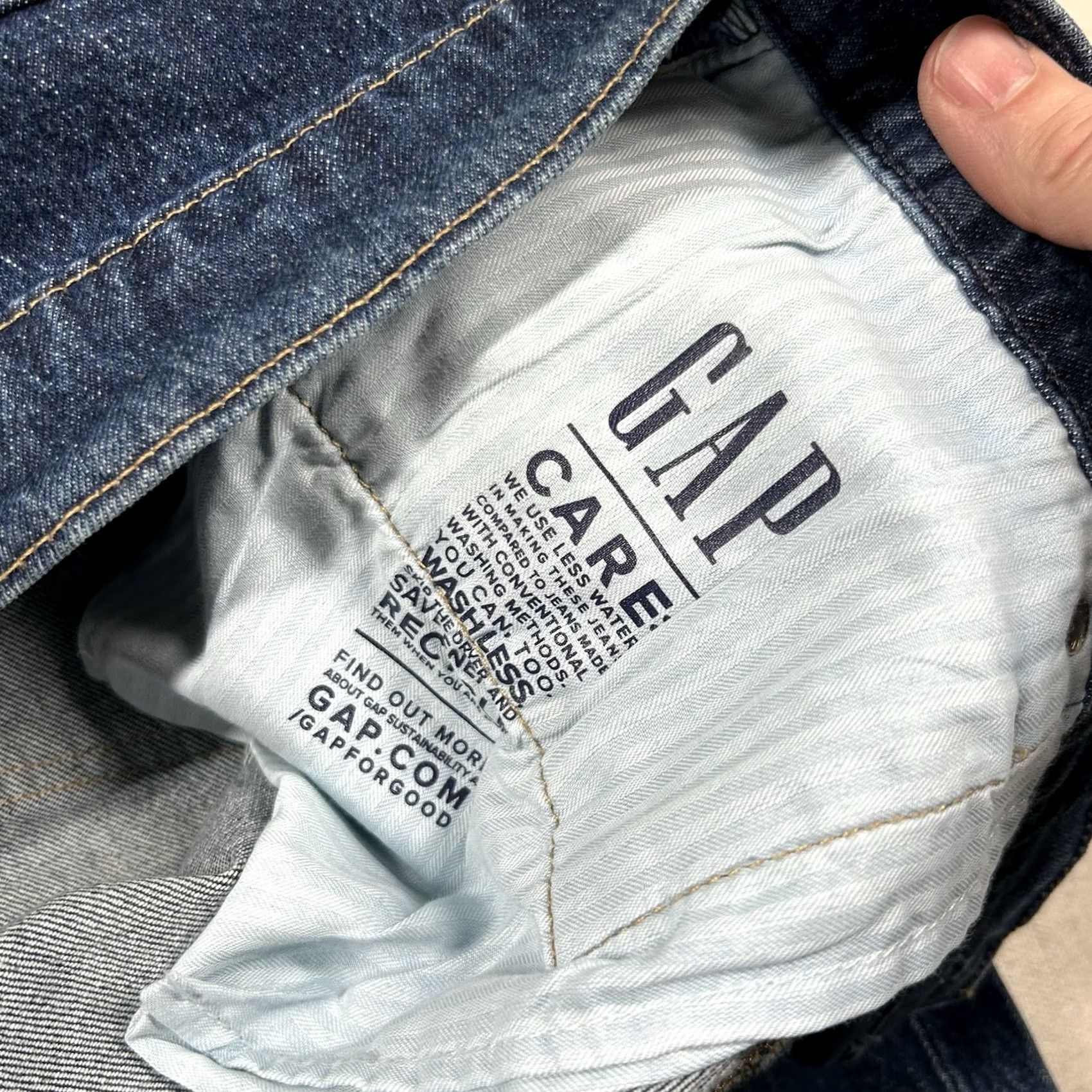 Gap Gap Jeans Womens 34 18R Cheeky Straight High Rise Indigo Button Fly Ankle Jeans Womens XS-34? Size 24" / US 00 / IT 34 - 5 Thumbnail