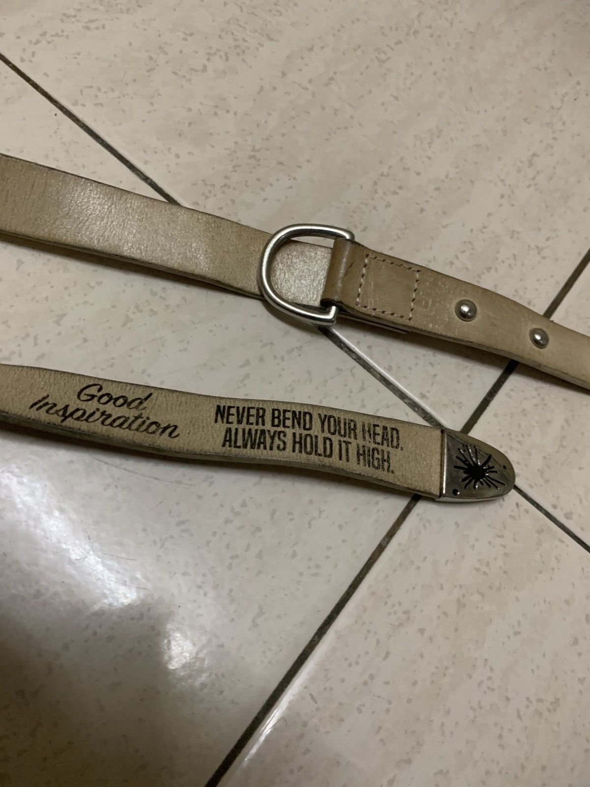 Maison MIHARA YASUHIRO Miharayamasuhiro good inspration leather belt with studs Size ONE SIZE - 6 Thumbnail