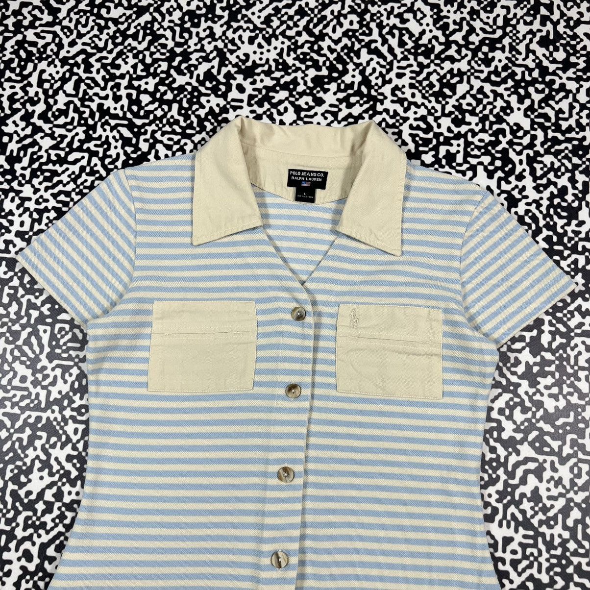 Polo Ralph Lauren Vintage 00s Polo Ralph Lauren Striped Retro Style T-shirt Size L / US 10 / IT 46 - 6 Thumbnail