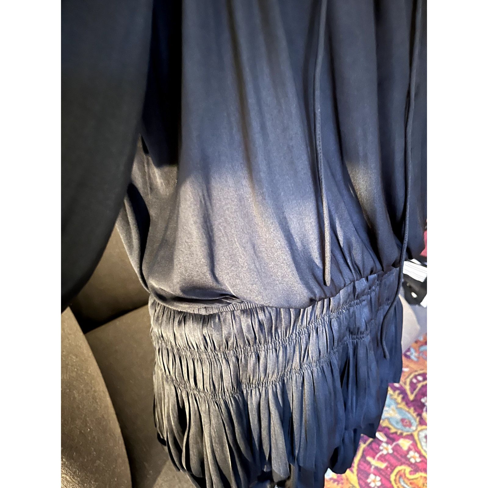 Other Azoe Beautiful Midnight Blue Ruffle Dress M Size M / US 6-8 / IT 42-44 - 6 Thumbnail
