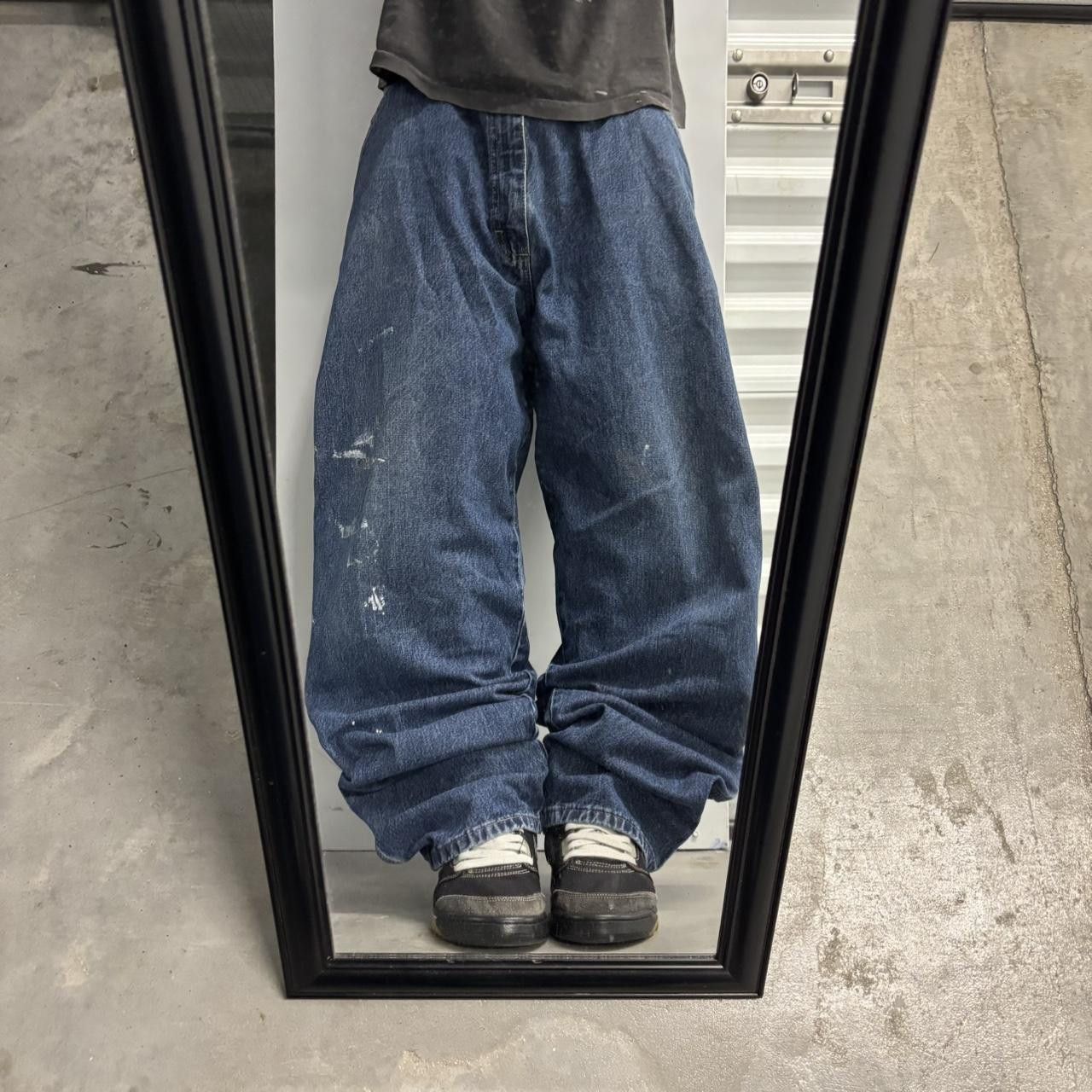Vintage Crazy Vintage Y2K/2000s Baggy Dark Wash Skater Carpenter Denim Jeans! 38x32 Size US 38 / EU 54 - 1 Thumbnail