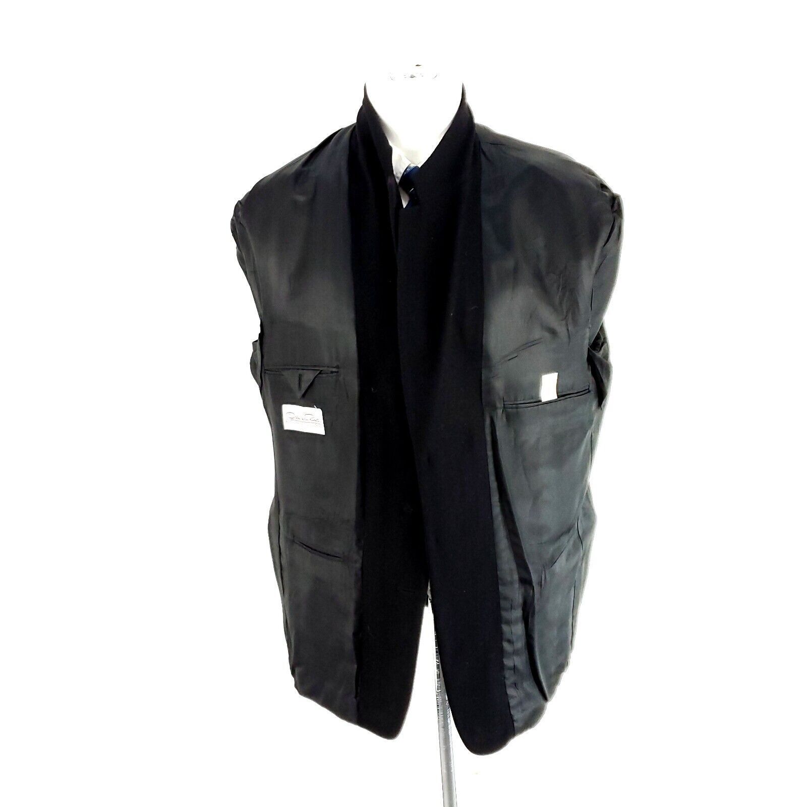 Oscar De La Renta Oscar De La Renta Virgin Wool Nylon Cashmere 3 Button Sport Size 44R - 9 Thumbnail