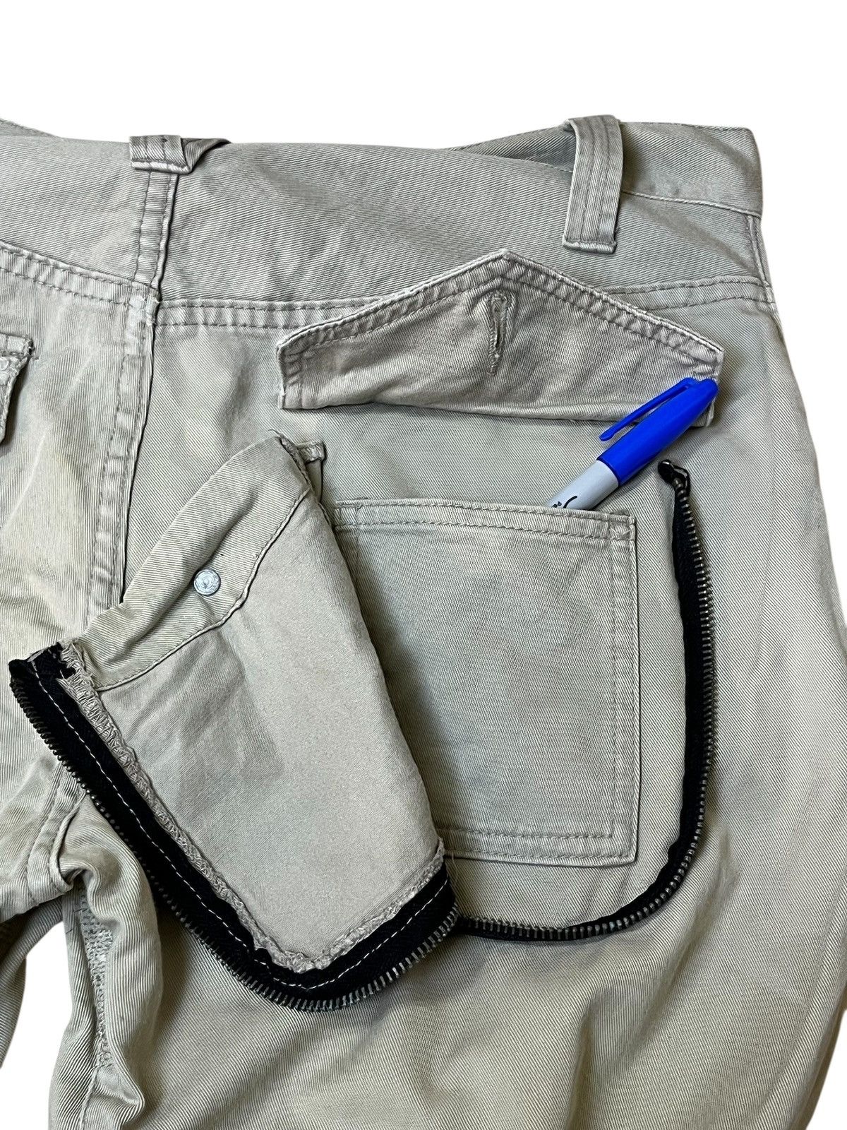 PPFM SICK🔥JAPANESE PPFM CURVE LEG DISTRESSED PANTS Size US 32 / EU 48 - 10 Thumbnail