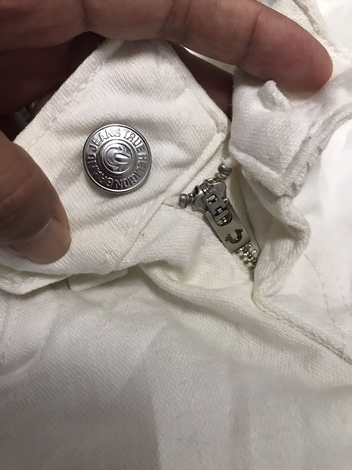 True Religion Vintage True Religion White Straight Jeans Size US 28 / EU 44 - 6 Thumbnail