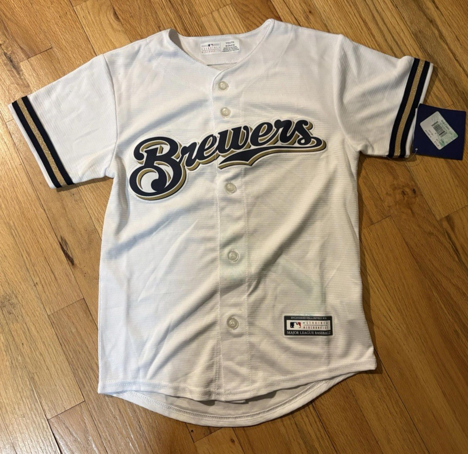MLB Milwaukee Brewers CHRISTIAN YELICH Jersey Youth MLB New/Tags Size ONE SIZE - 1 Thumbnail