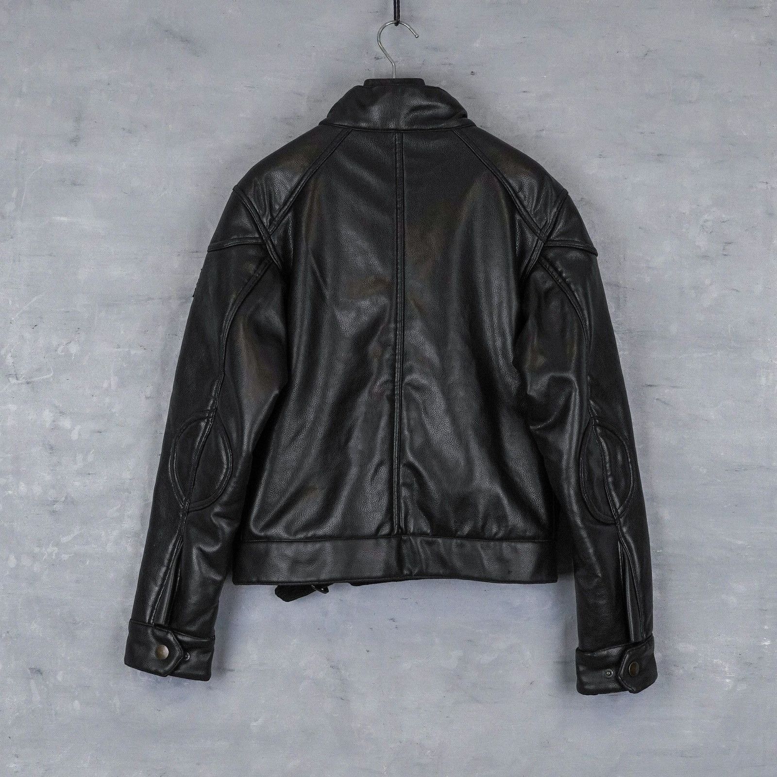 Belstaff Vintage belstaff black leather patch logo womens moto jacket Size S / US 4 / IT 40 - 2 Thumbnail