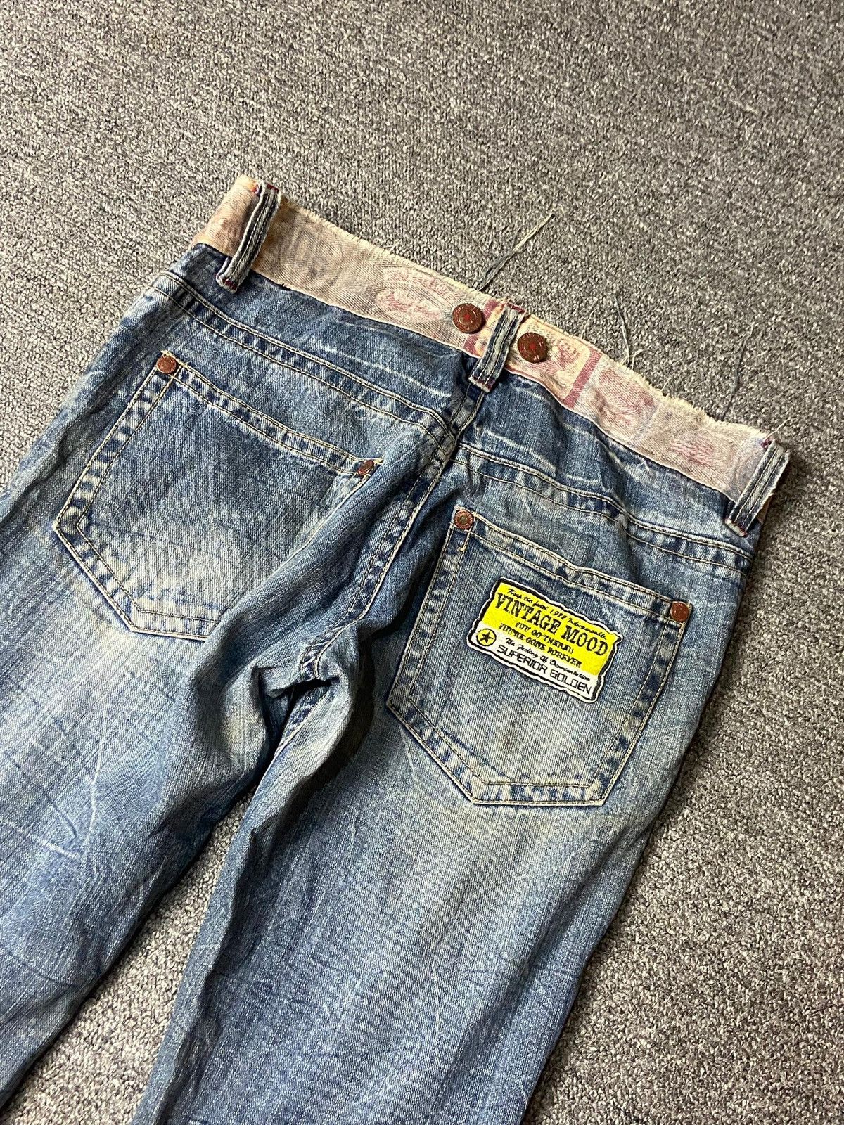 Japanese Brand Japanese Brand Patchwork Denim Jeans (151) Size US 32 / EU 48 - 3 Thumbnail