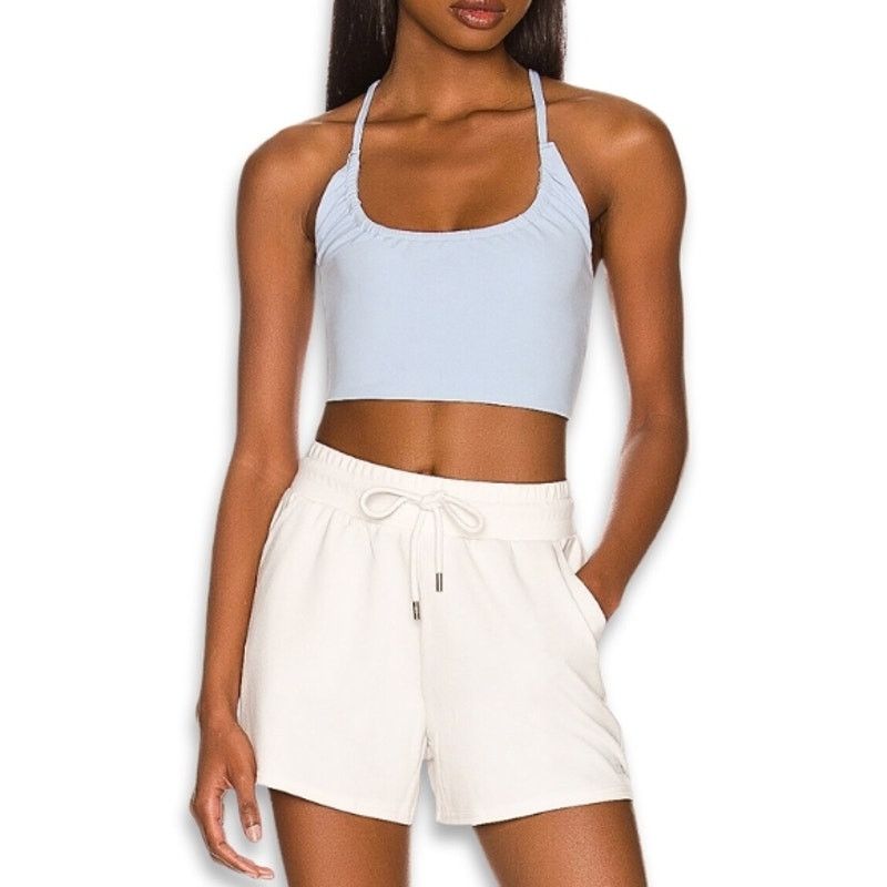 Free People Free People Crop Top 4 Ways Styling Racerback Light Blue S Size S / US 4 / IT 40 - 1 Thumbnail