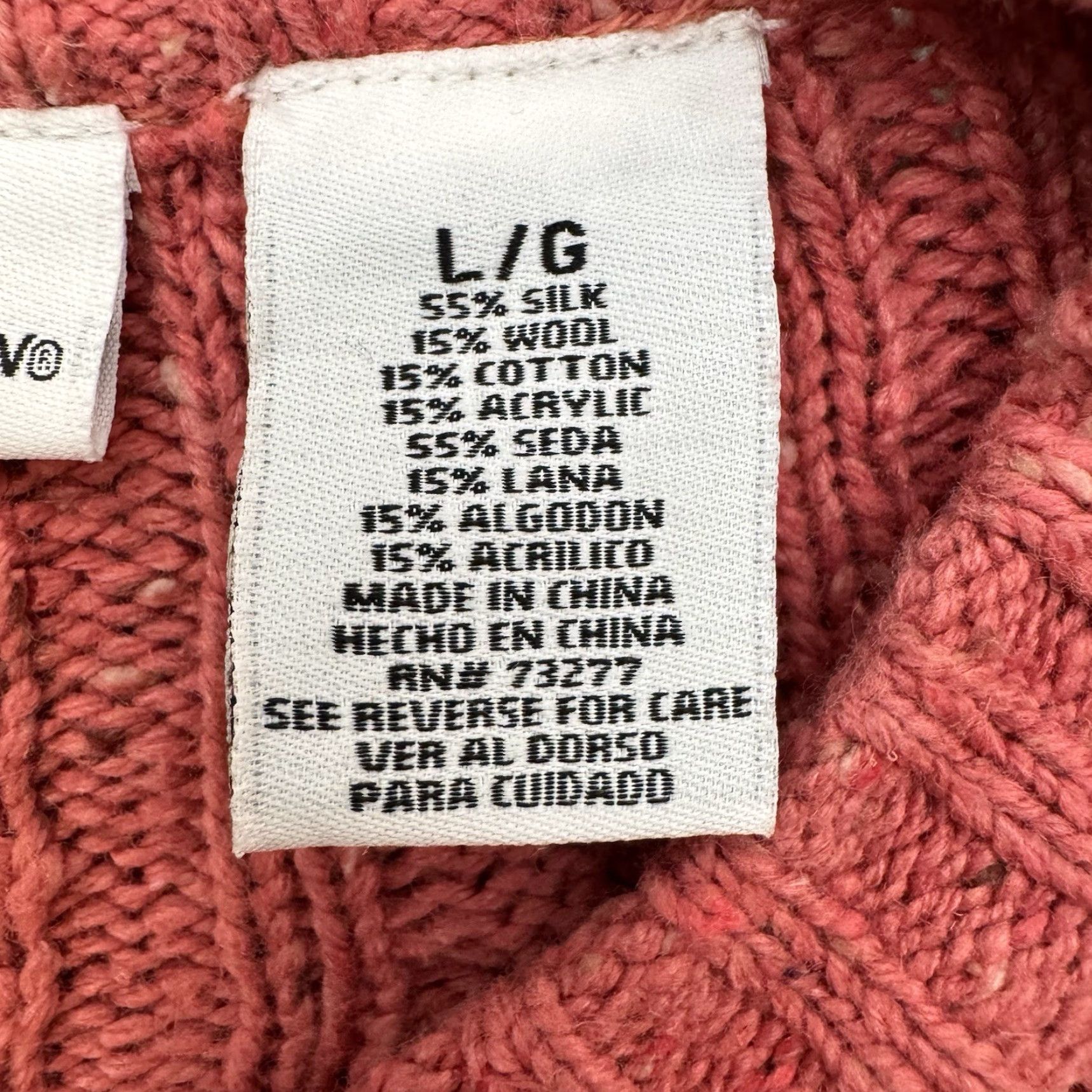 Croft & Barrow Craft & Barrow Cable Knit Zip Cardigan Sweater L Cottagecore Academia Chunky Size L / US 10 / IT 46 - 3 Thumbnail