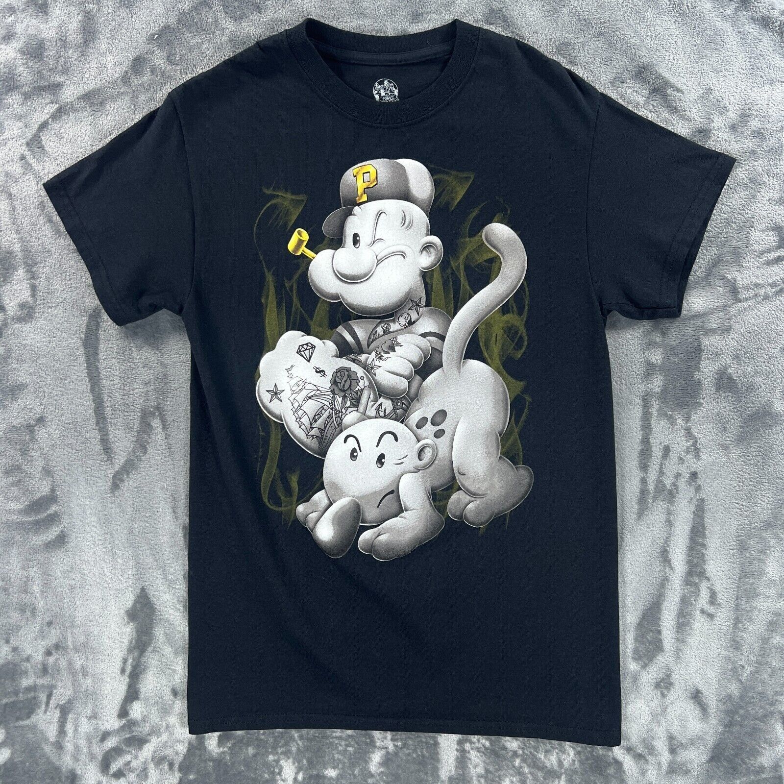 Other Vintage Popeye Shirt Men S Black The Sailor Man Poker Rap Ga Size US S / EU 44-46 / 1 - 1 Thumbnail