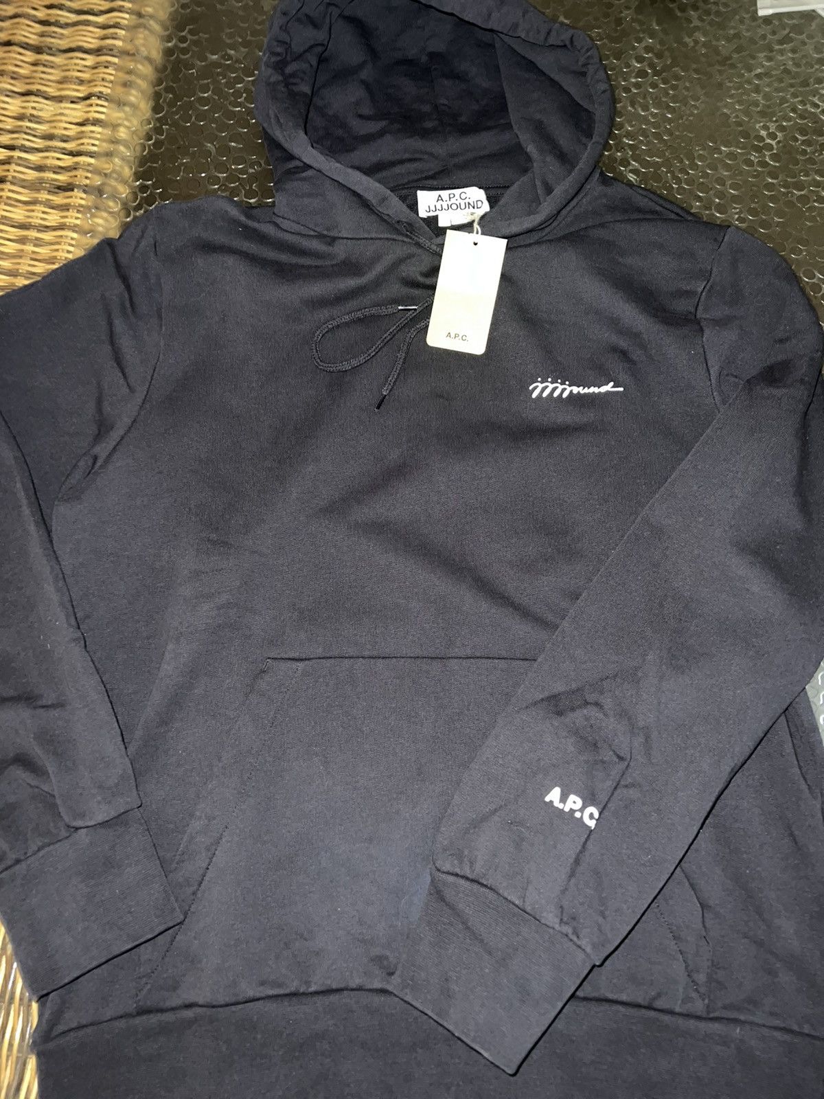 image of A P C x Jjjjound Justin Hoodie Pullover Black, Men's (Size Large)